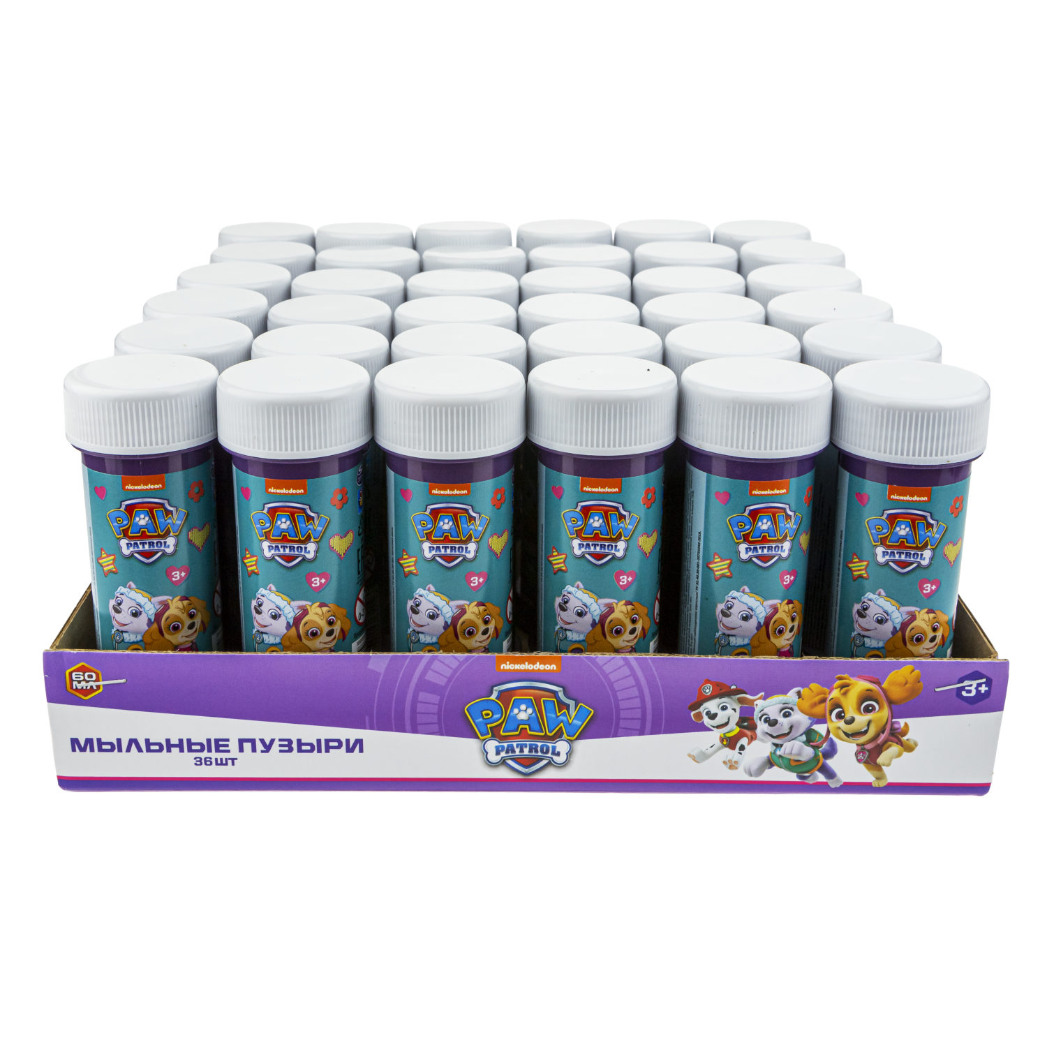 Мыльные пузыри 1TOY Щенячий патруль , детские, маленькие, для мальчиков, девочек и малышей, 60 мл