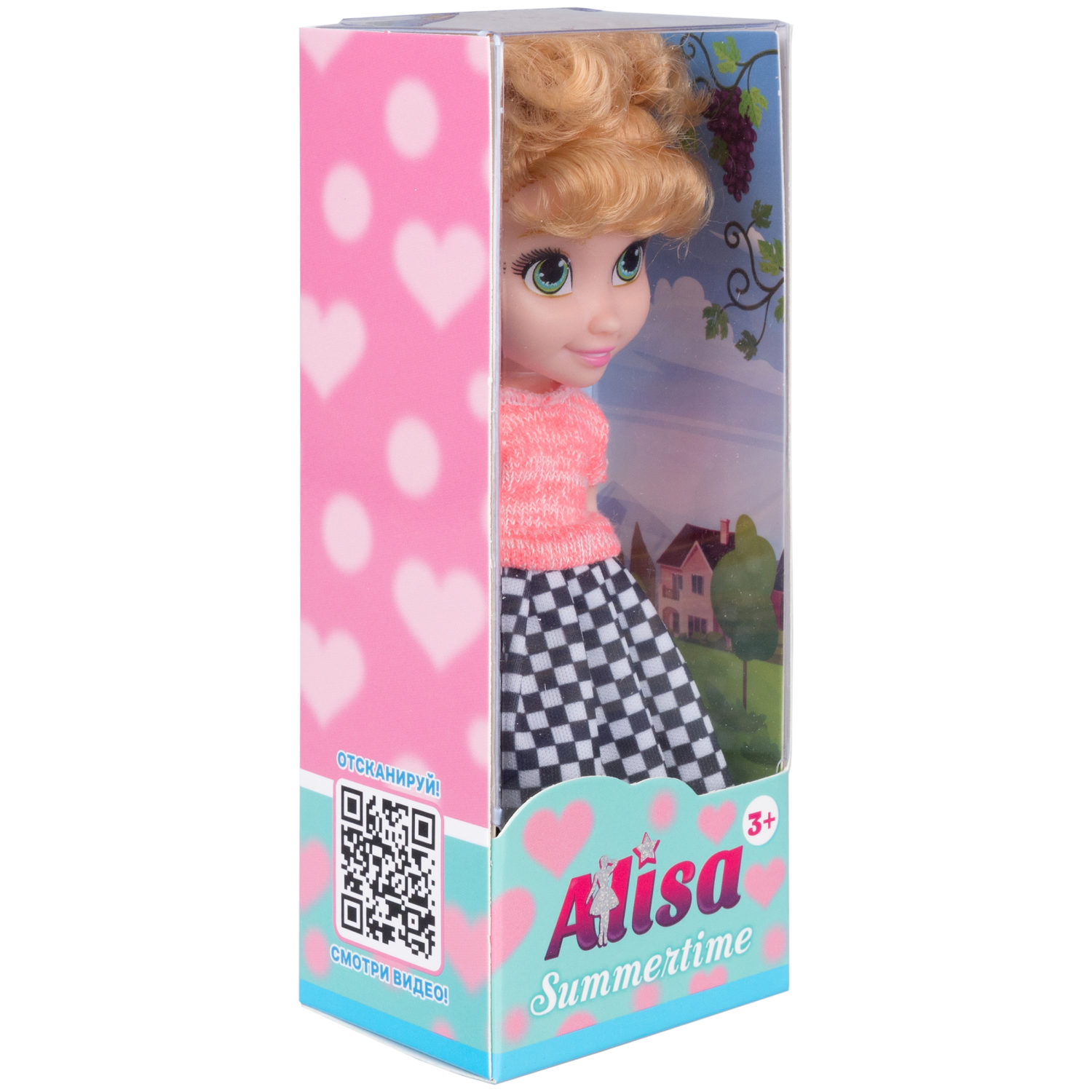 Кукла 1TOY ALISA SUMMERTIME, в платье, 16 см