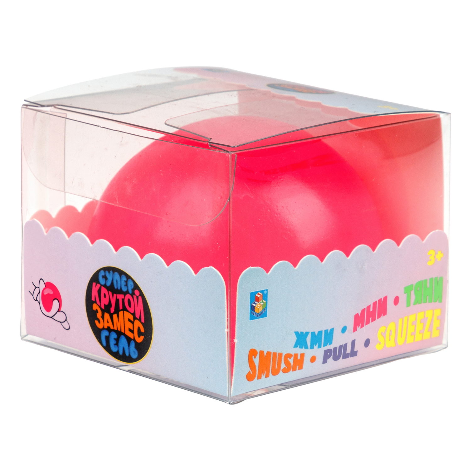 1toy Крутой замес Супергель шар матовый, 6 цветов в ассортименте, 6 см