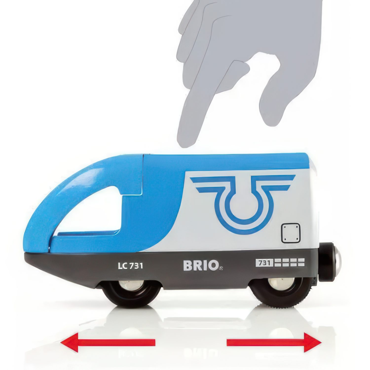 Поезд-экспресс BRIO, с машинистом, на батарейках