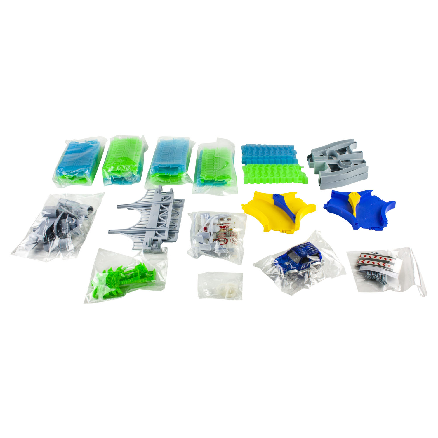 Автотрек 1TOY «Мегаполис», гибкий трек с машинкой