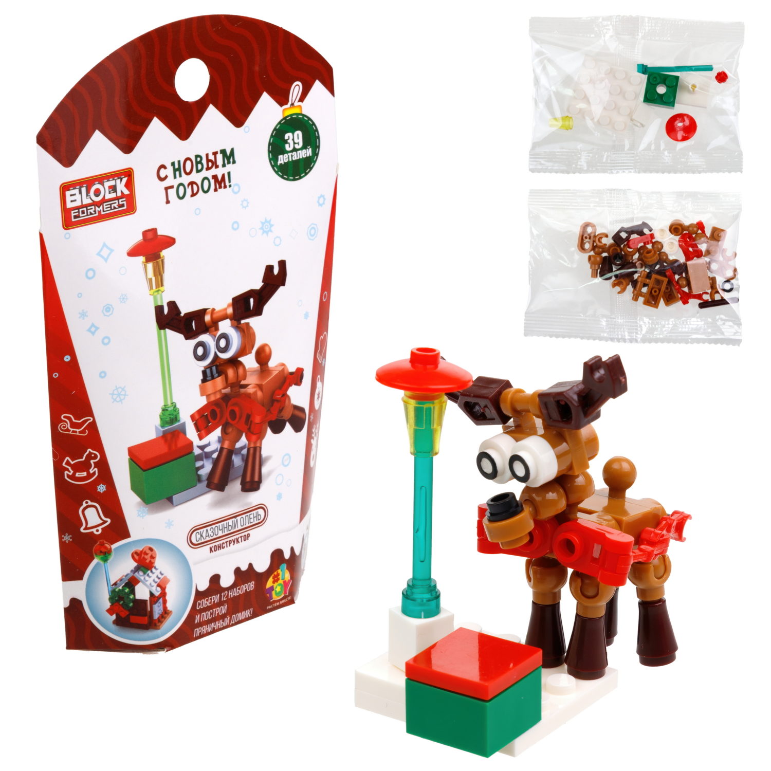 1Toy конструктор Blockformers "Новый год", 12 видов в ассортименте