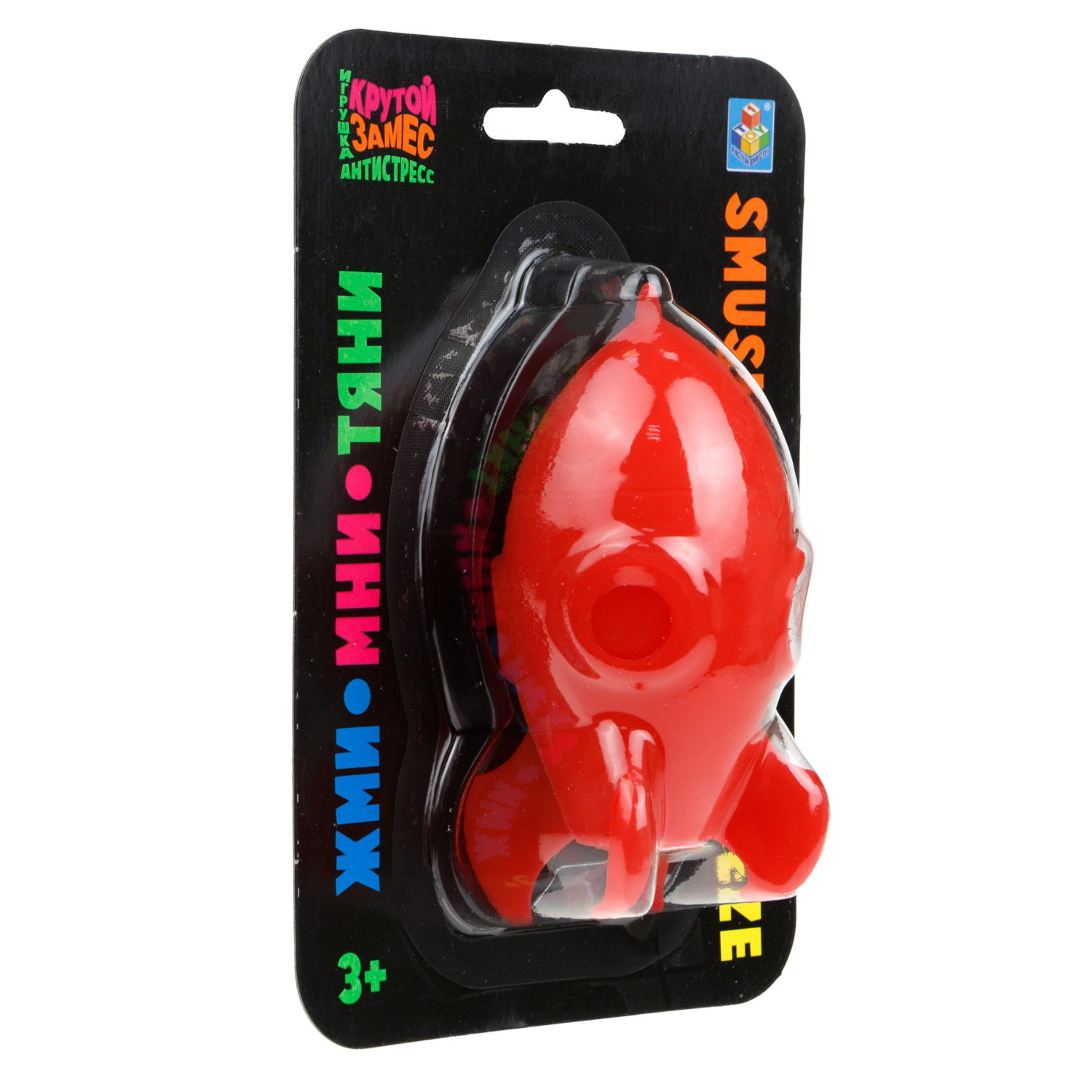 Антистресс-игрушка для рук 1TOY Крутой замес Ракета, жмякалка, мялка, 11 см, 6 цветов в ассортименте