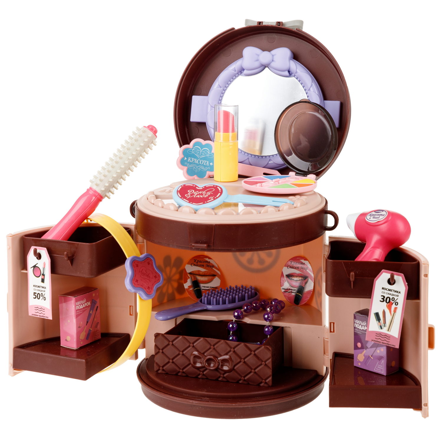 1TOY Модный стиль "Стилист" игровой набор в сумке, 25 предметов