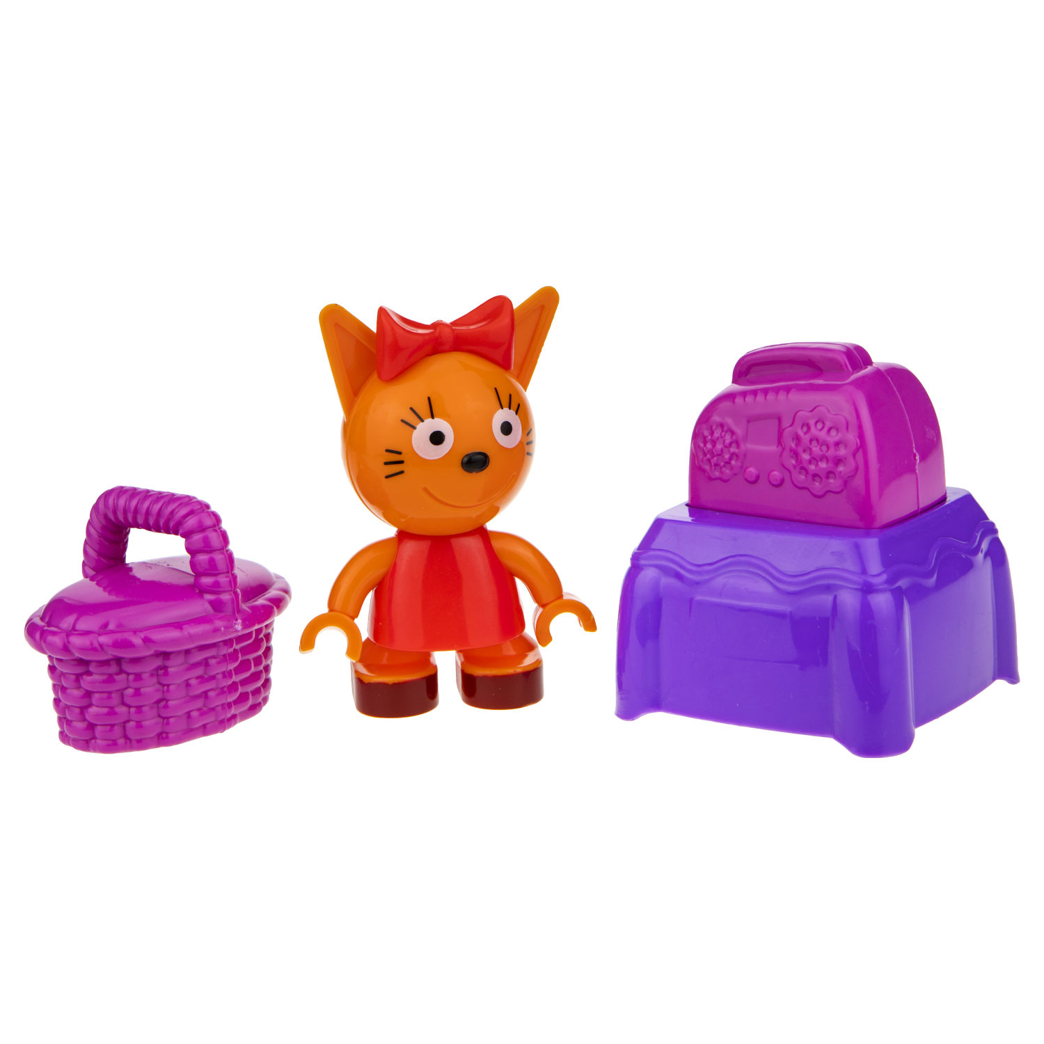 Конструктор 1TOY Три кота "Карамелька на пикнике"