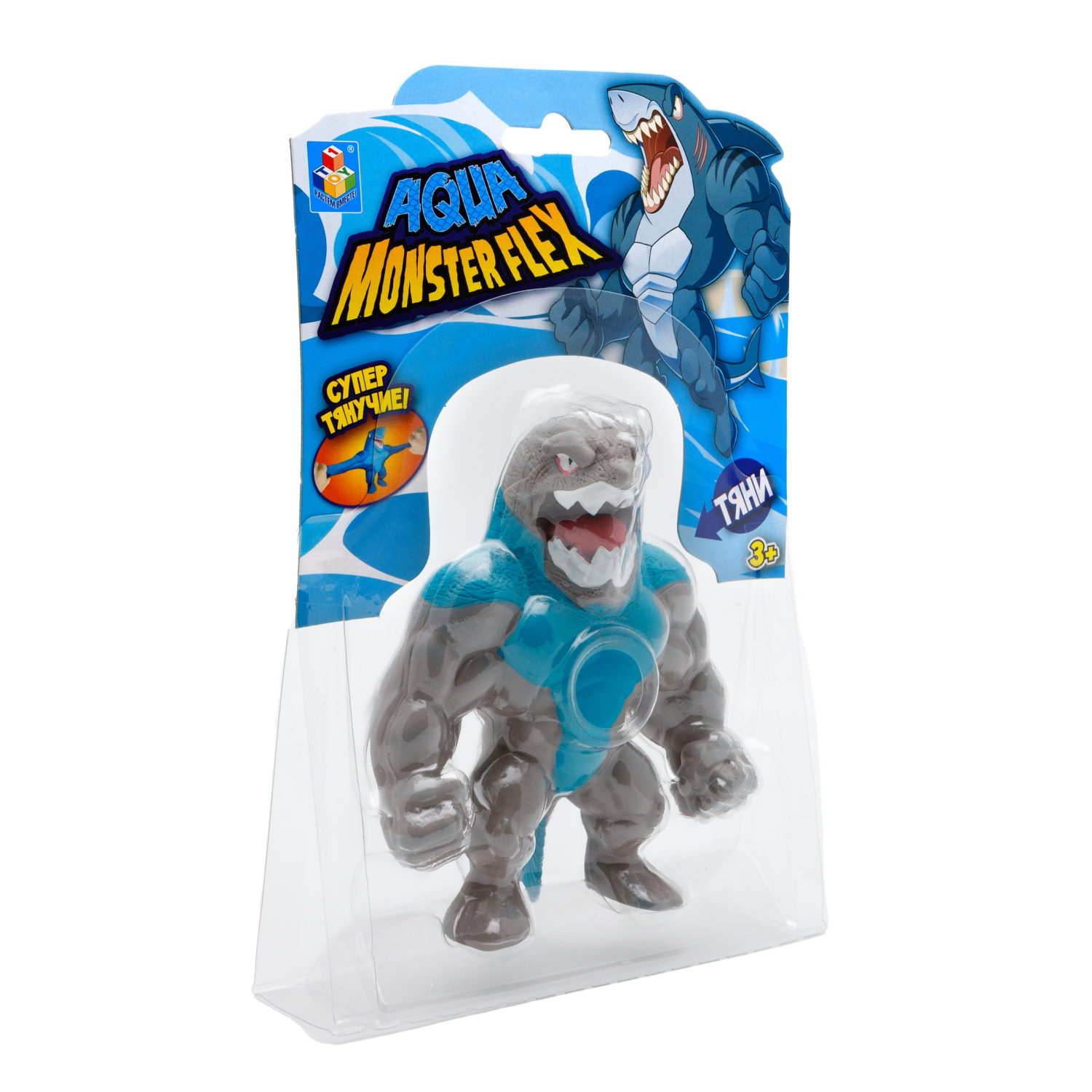 1Toy Игрушка для мальчика, тянучка монстр MONSTER FLEX AQUA, антистресс, 14 видов в ассортименте