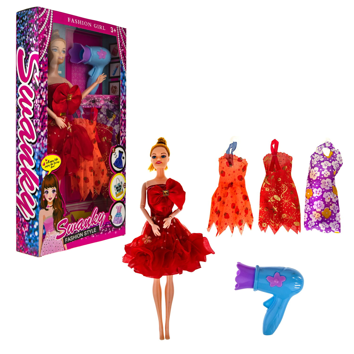 Кукла 29см с аксесс., в кор.18*4,5*32 см