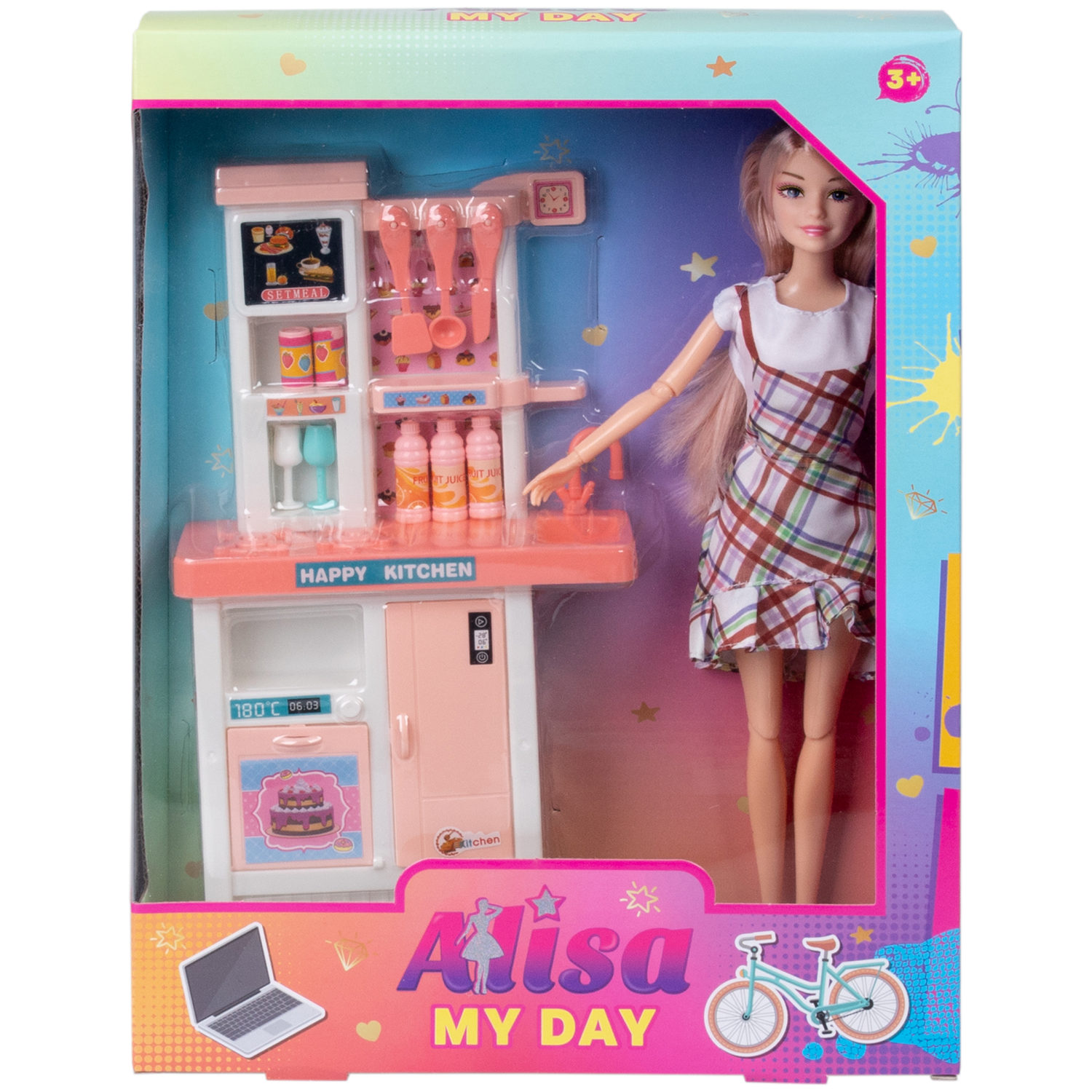 Кукла Alisa My Day "Кухня" игровой набор с аксессуарами, 29 см