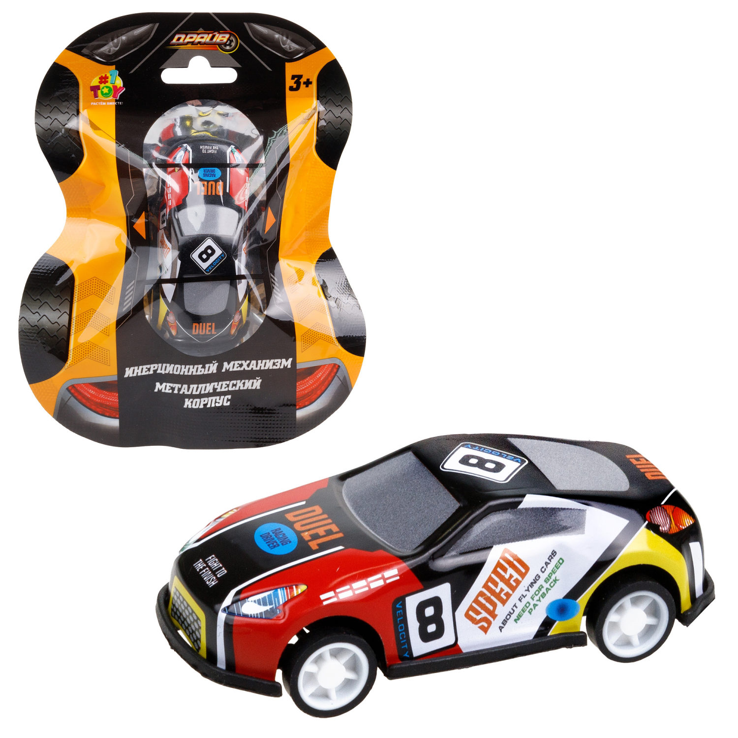 1toy Драйв Микромашинка, металлическая, инерционная, в ассортименте 92 вида