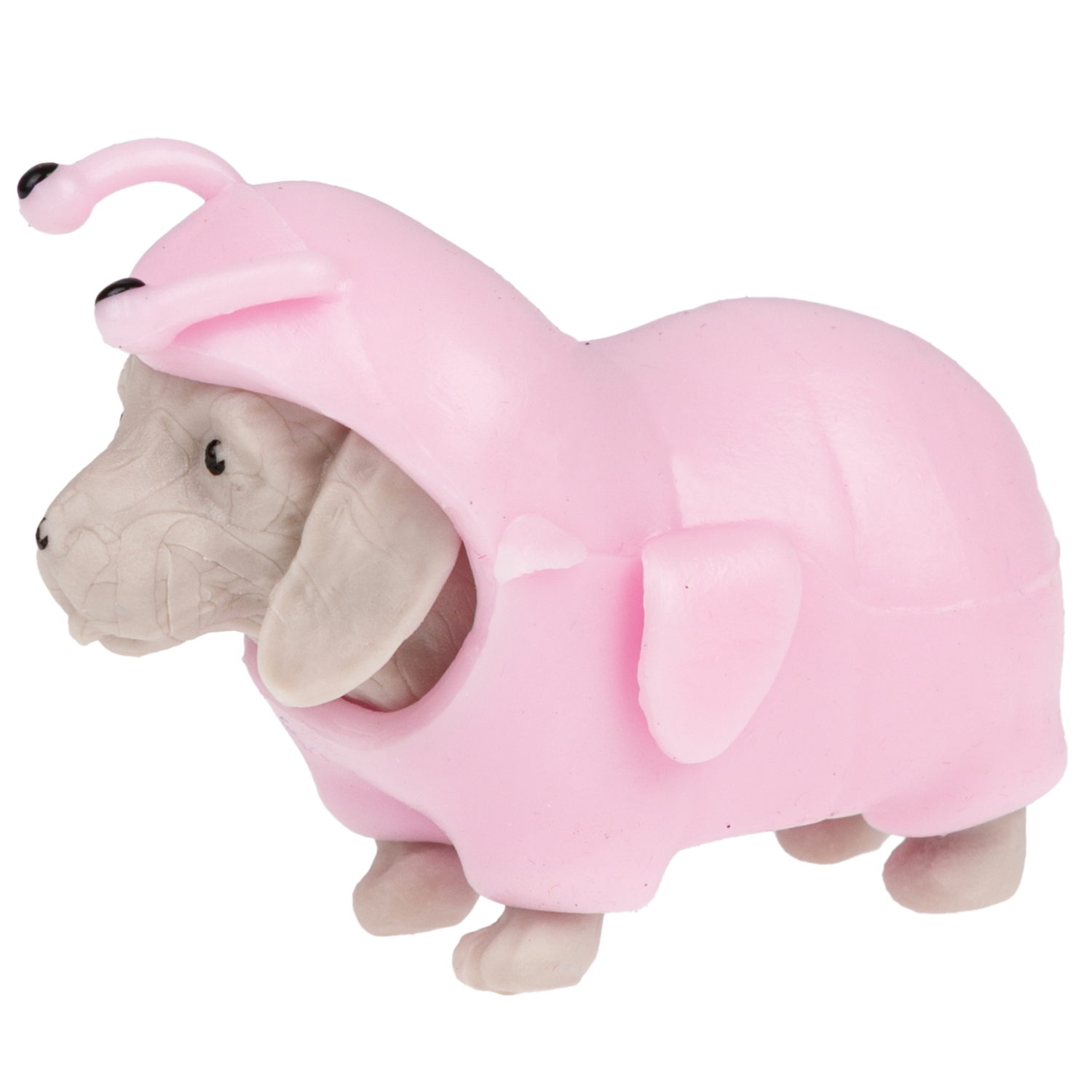 1toy "Прокачка для собачки", тянущиеся собачки в костюмчиках, мини 3,5*3,5*4 см д/б 24 шт