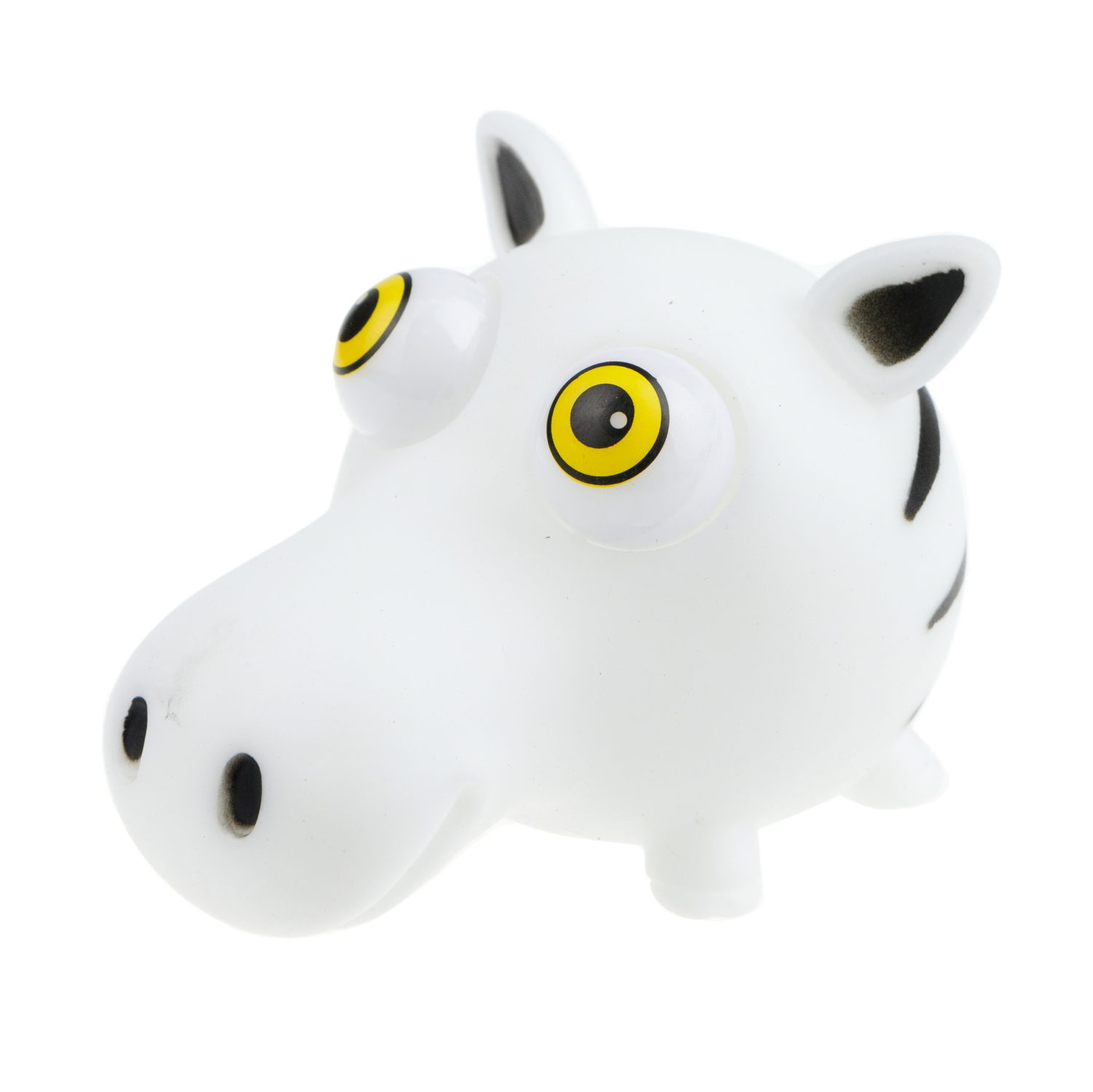 1toy Пучеглаз-антистресс "Зебра" 8,2х7x6,8 см