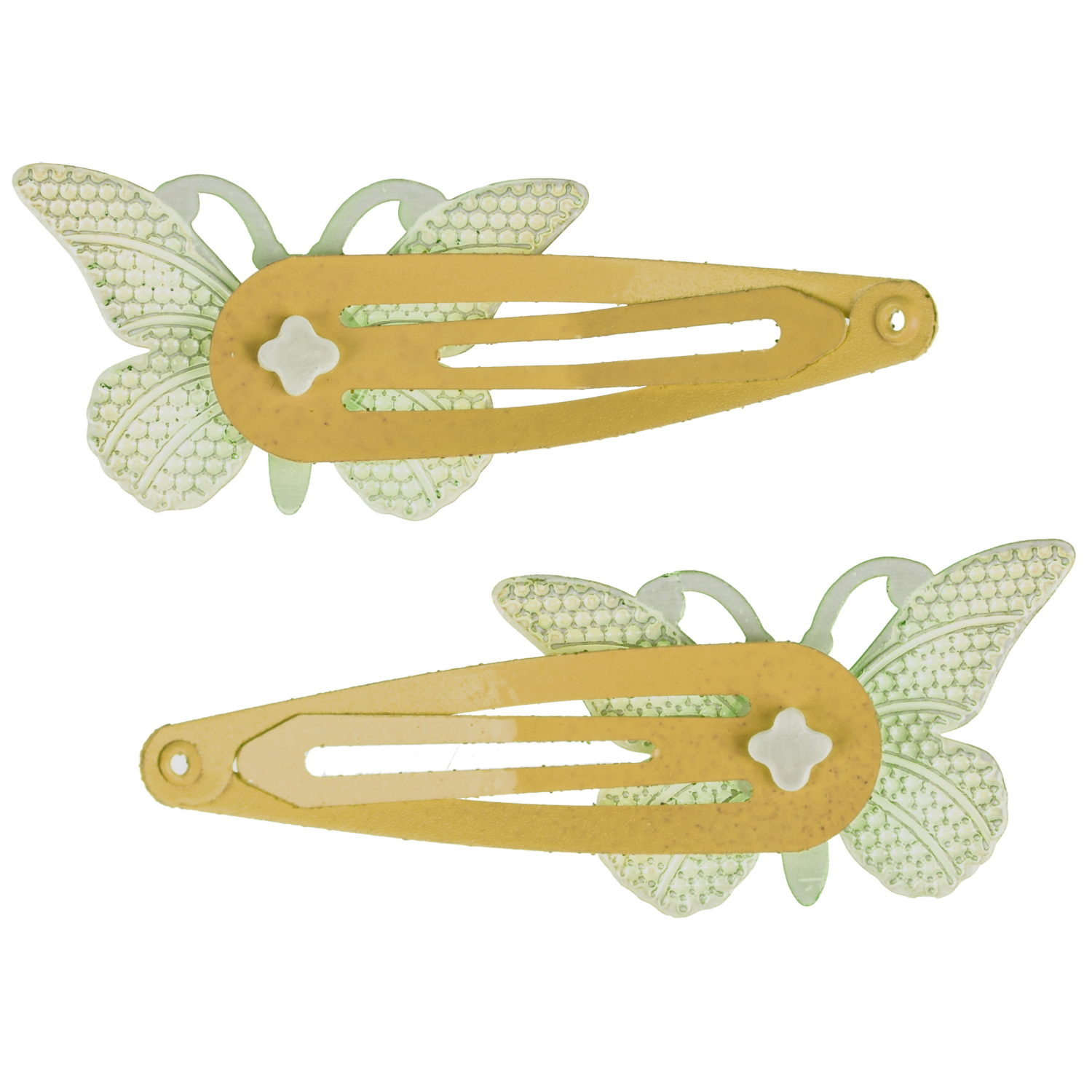 Набор заколок для волос Lukky Fashion Бабочки Crystal Хамелеон, клик-клак, 2 шт., 2 цвета в ассортименте