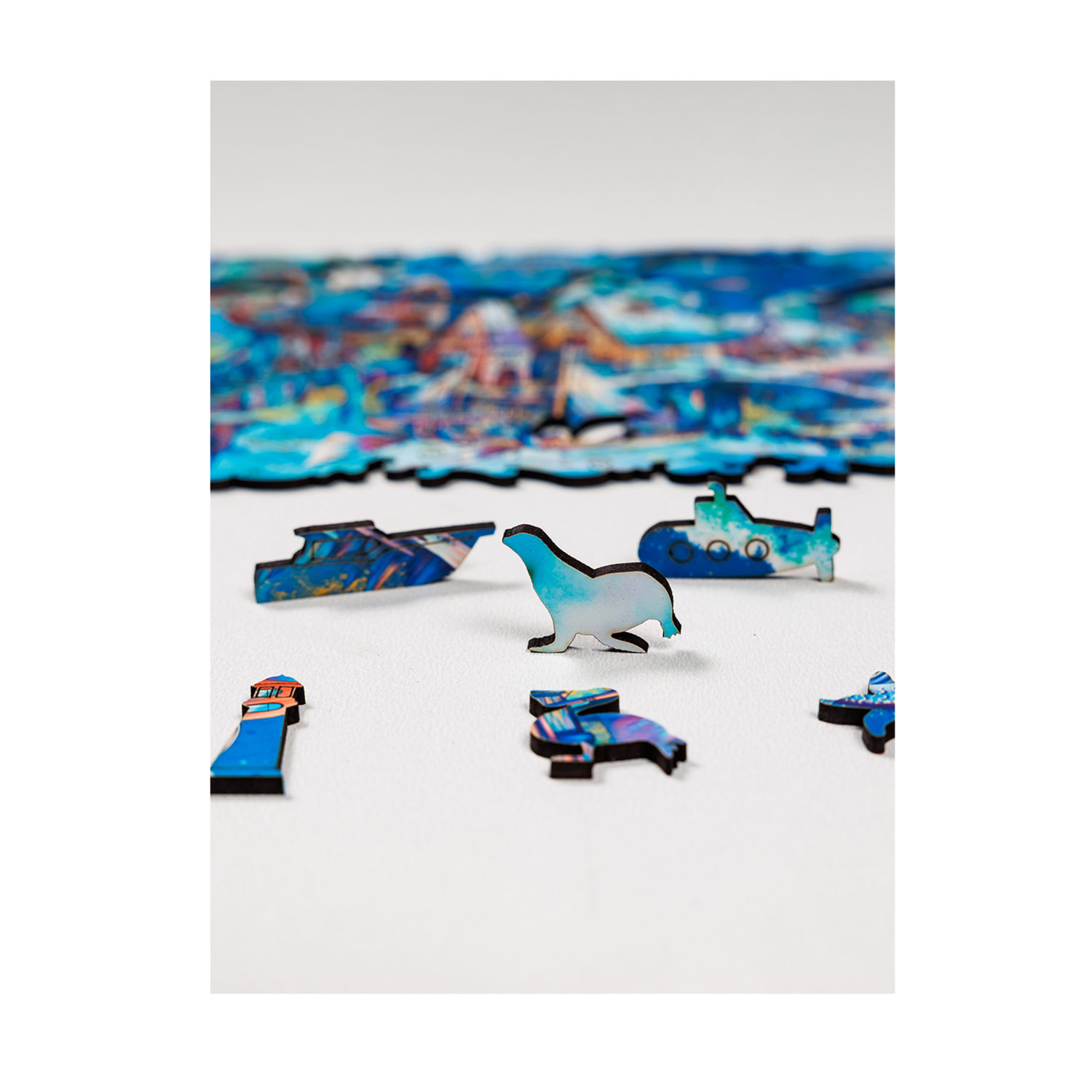 Деревянные пазлы Collection Animation Летающий город, 150 деталей, 28,7х20 см