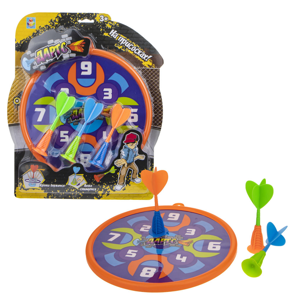 Дартс детский 1TOY на присосках 