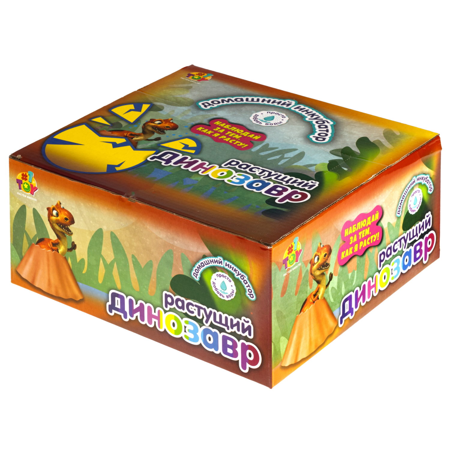 Набор для выращивания 1TOY Домашний инкубатор, растущая игрушка Динозавр