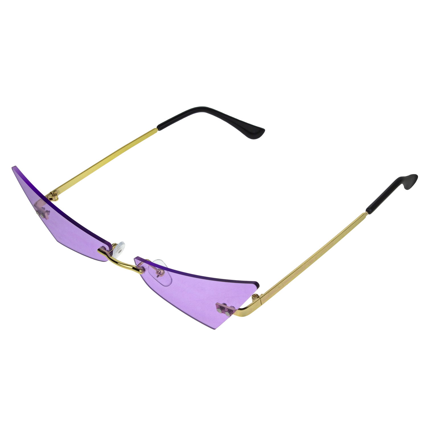 Солнцезащитные очки Lukky Fashion, узкие,сиреневый