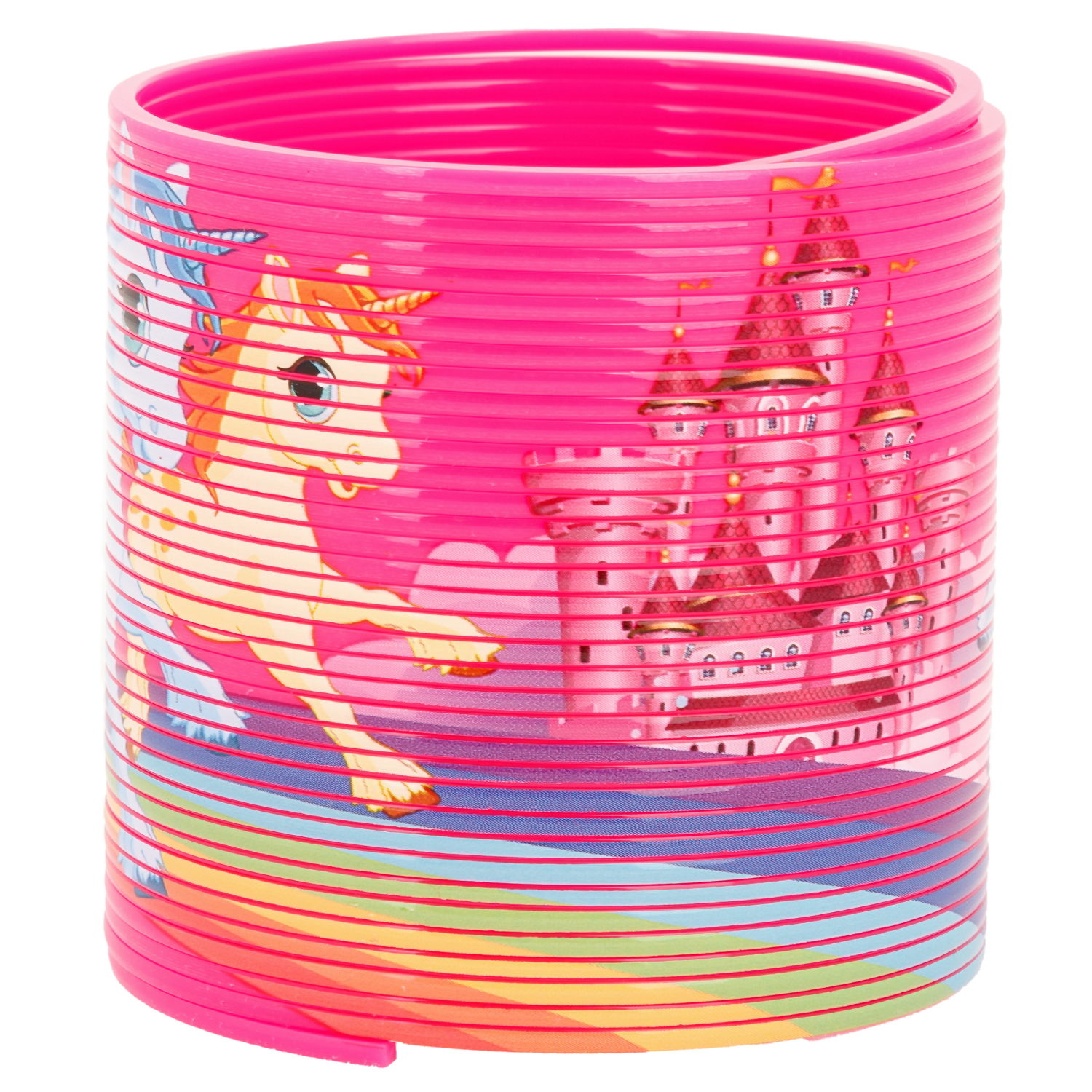 Пружинка радуга 1TOY «Радуга-дуга» Единороги, 6,3*6,5 см