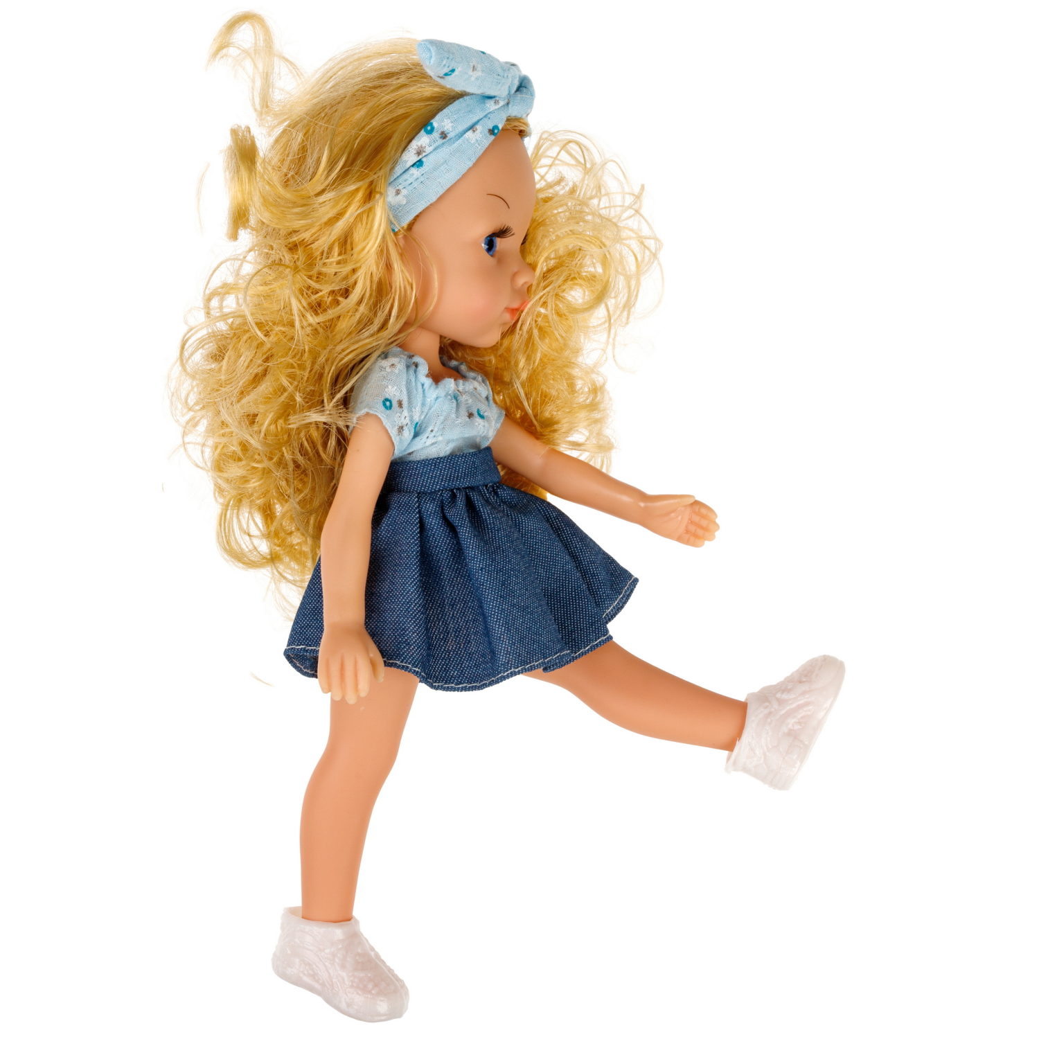 Кукла для девочки 1TOY Alisa испанский стиль, блондинка с длинными волосами, маленькая, 23 см