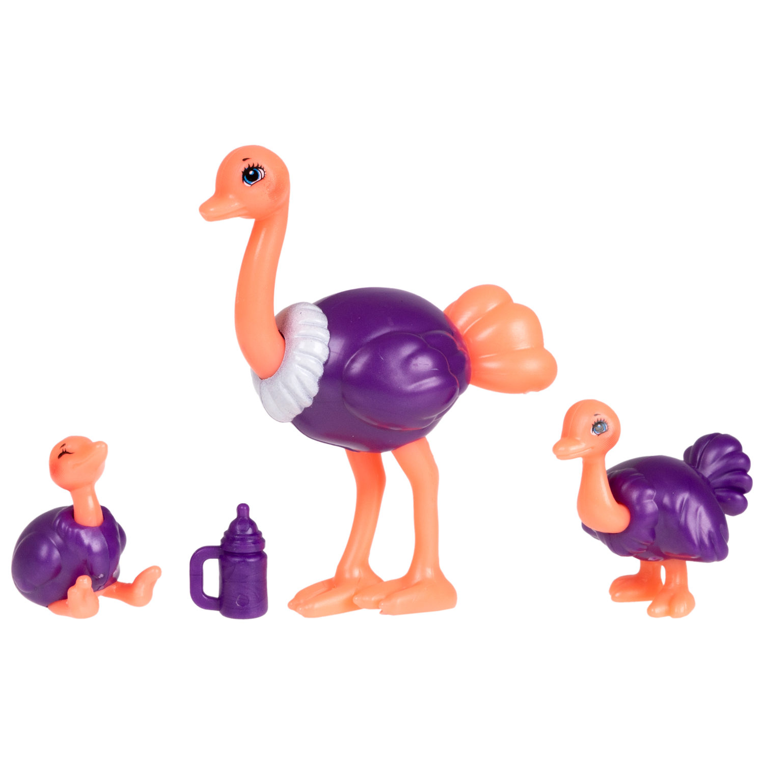 Кукла 1TOY «Лесные феи» в наборе с аксессуаром, питомцами - страусами, 16 см