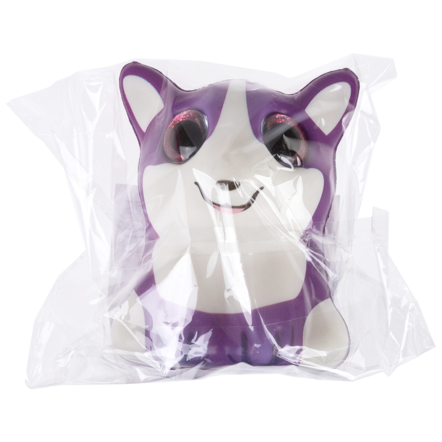 Глазастый сквиш 1TOY Животные, игрушка-антистресс для рук, жмякалка, 8-9 см, 6 видов в ассортименте