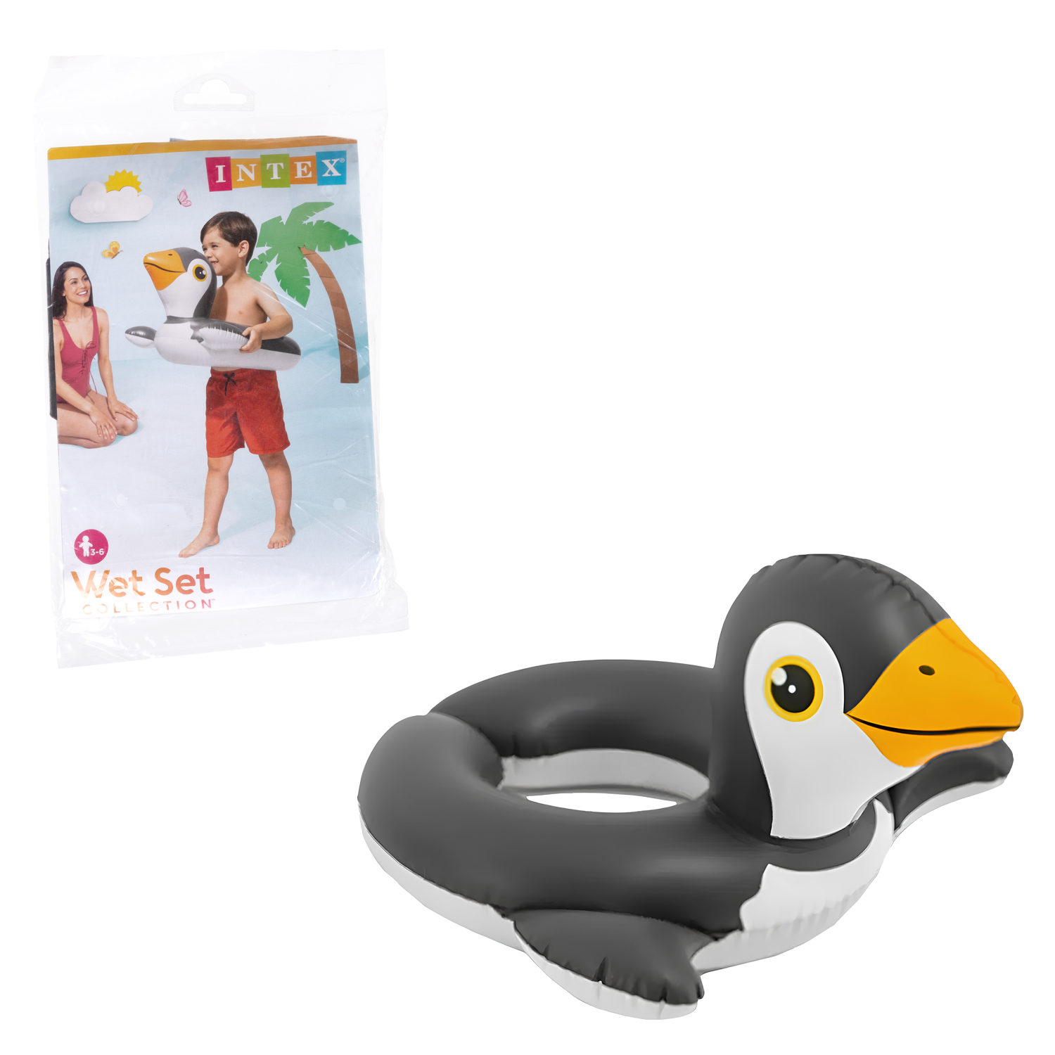 Круг для плавания детский Intex Водные птицы, 3 - 6 лет