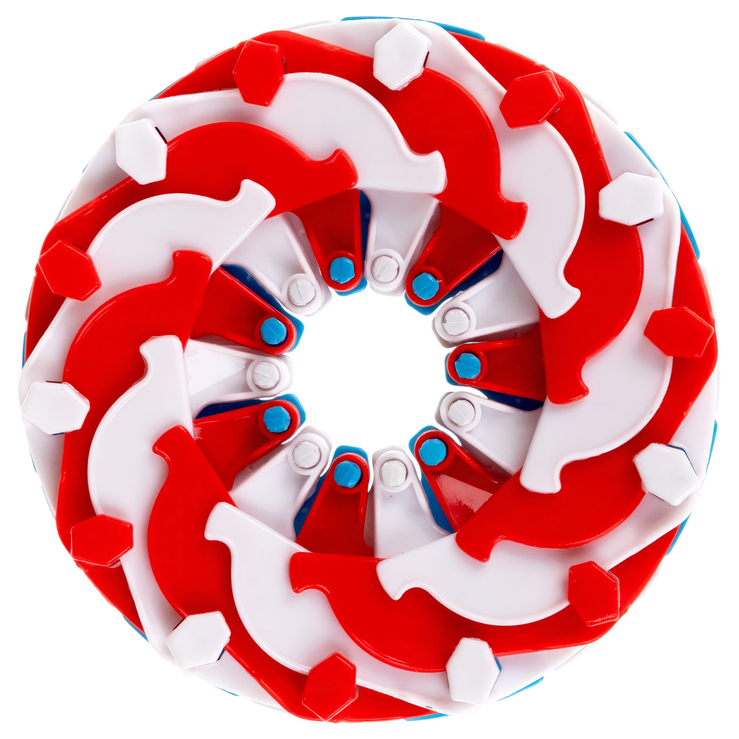 Фрисби складной 1TOY 7/14 см, двуцветный, 5 цветов в ассортименте