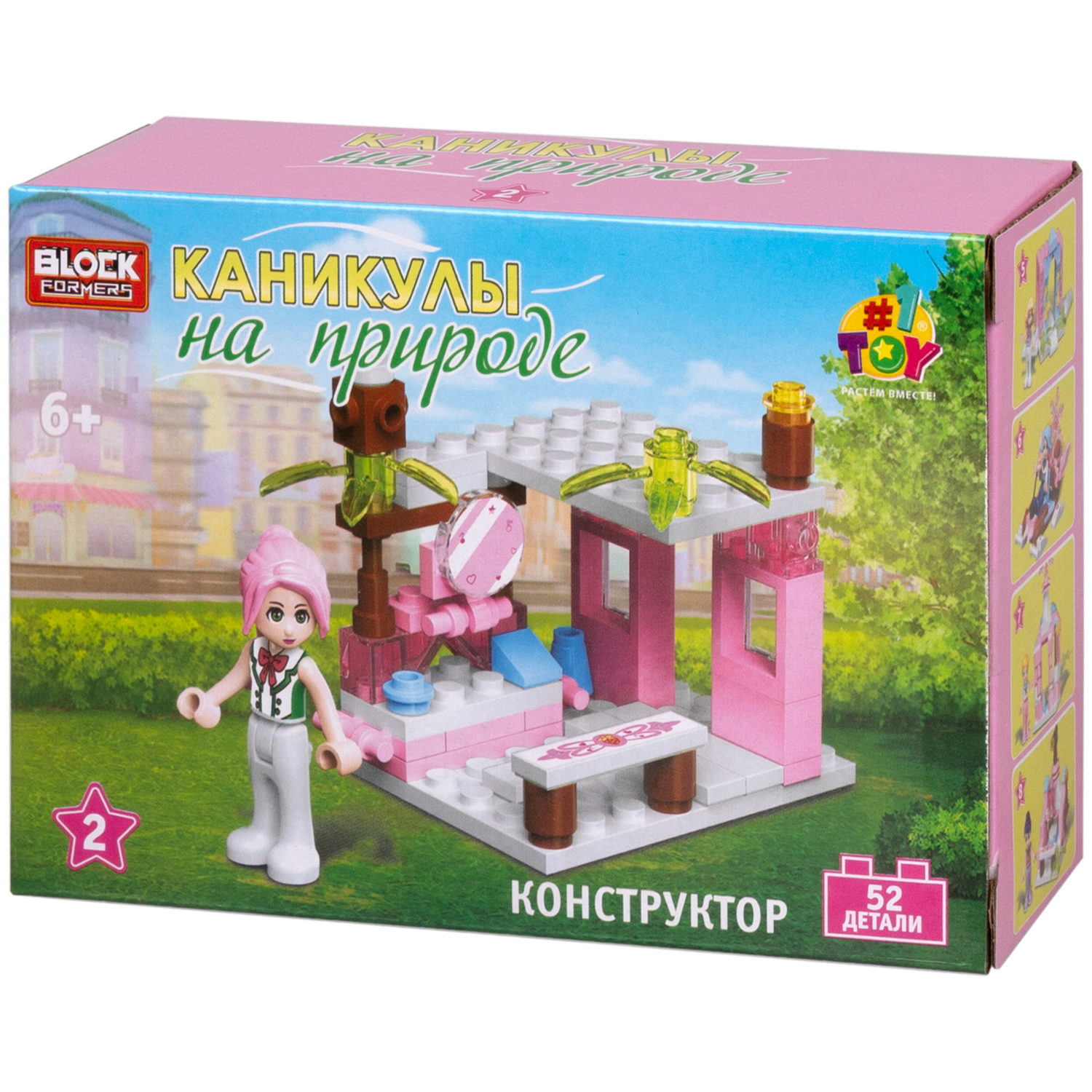 1TOY конструктор Blockformers "Каникулы на природе", в ассортименте 8 видов