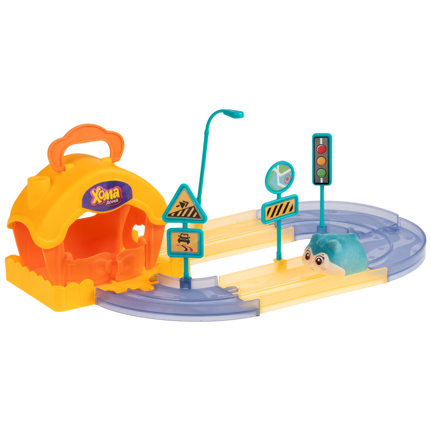 Хома Дома. Игровой набор "Хомячья дача" с питомцем из флока, в коробоке, 35,6х12,1х17,8 см