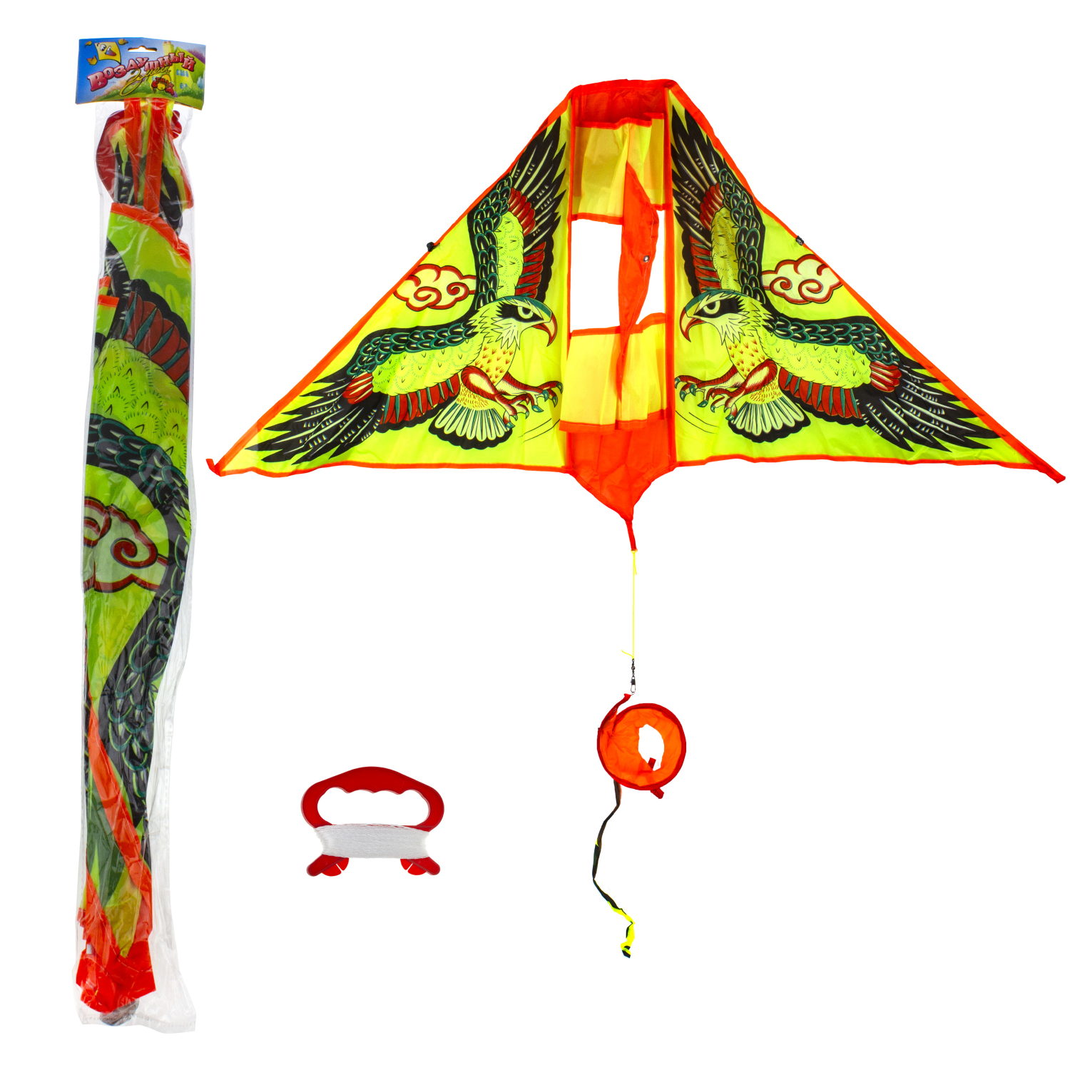 Воздушный змей "Орел" с усложненным каркасом