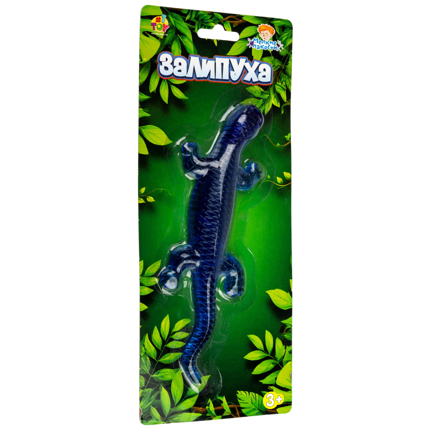 Жмяка липучая 1TOY Залипуха Ящерица, лизун