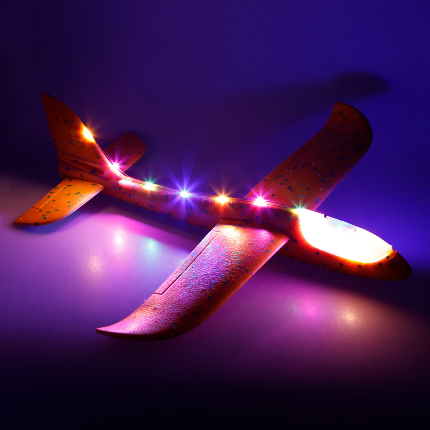 Игрушка глайдер 1TOY Т15218 из пенопласта, свет кабины, 46х47,5см