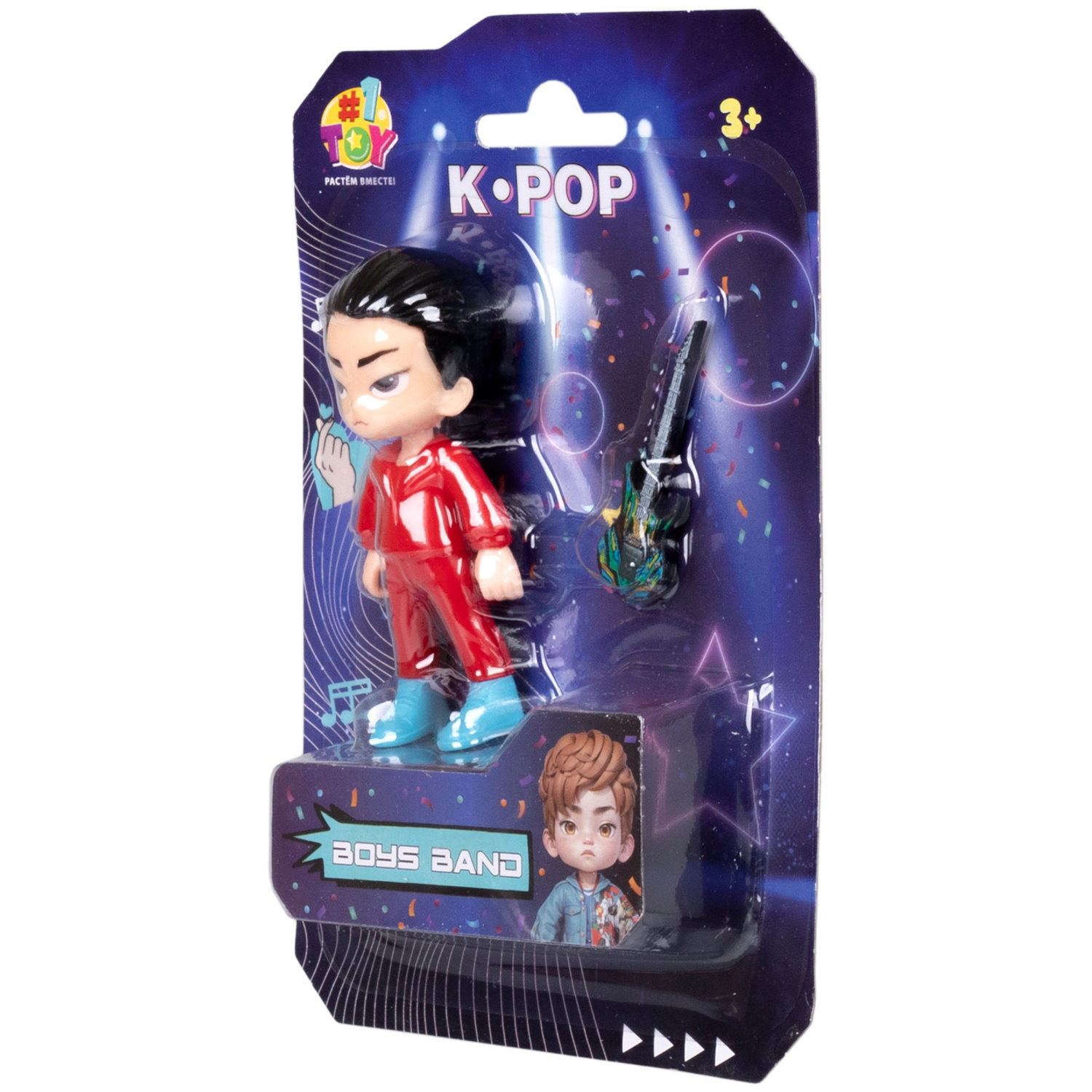 Кукла 1TOY K-POP Boys band с музыкальными инструментами, 6 видов в ассортименте
