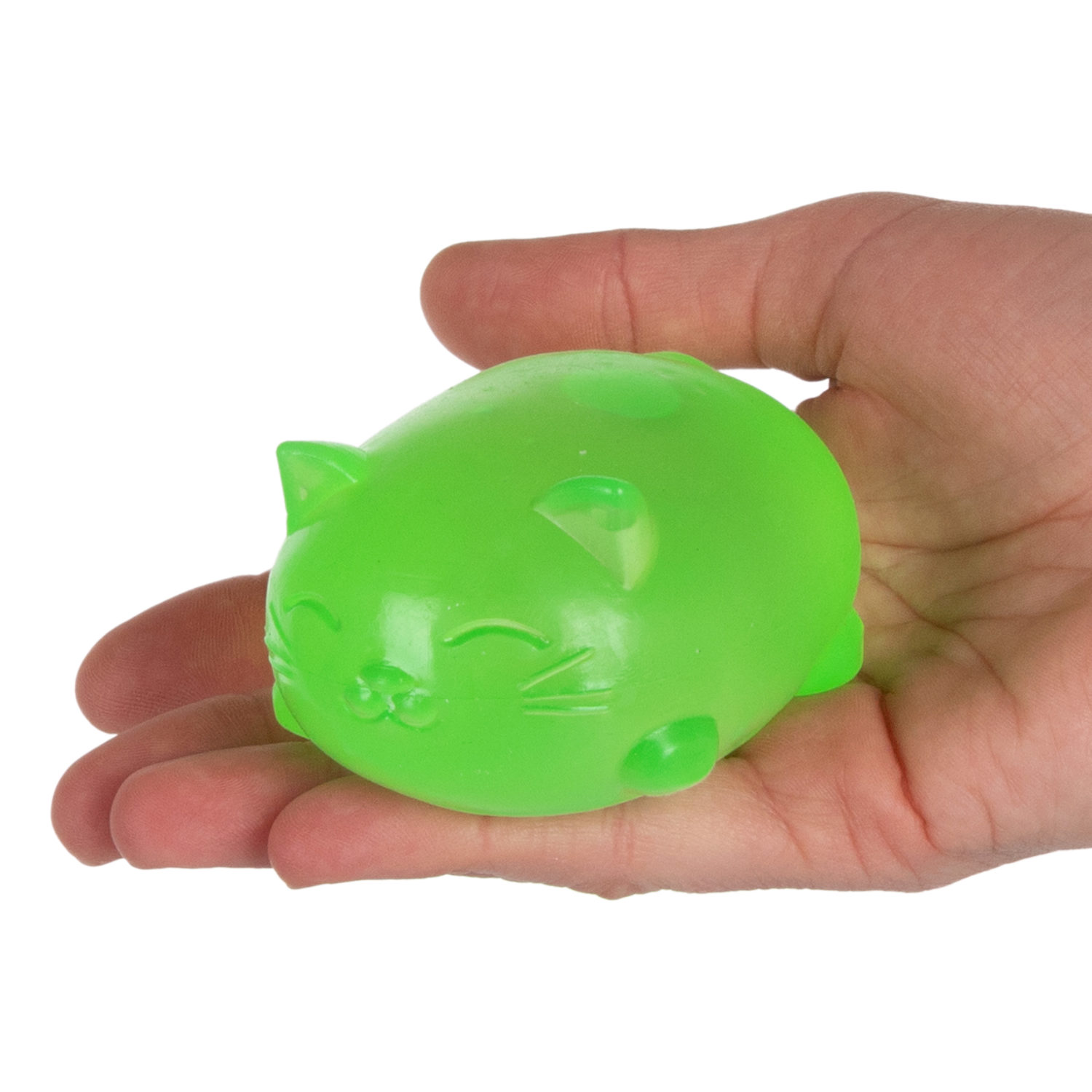 Антистресс-игрушка для рук 1TOY Крутой замес Супергель котик 4 цвета в ассортименте, 6*7,7 см