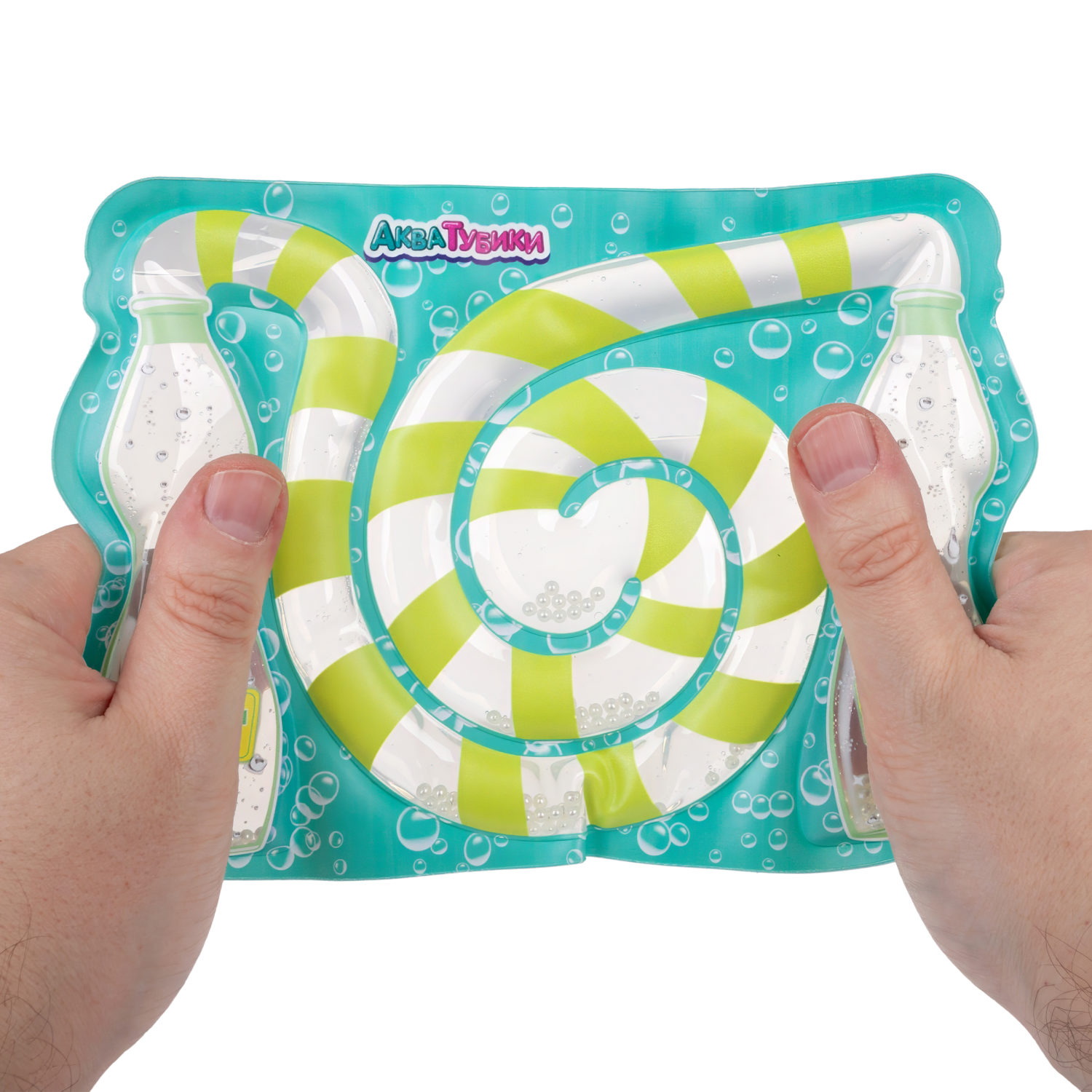 Акватубики 1TOY Газировка: При-кола Лайм, антистресс переливайка