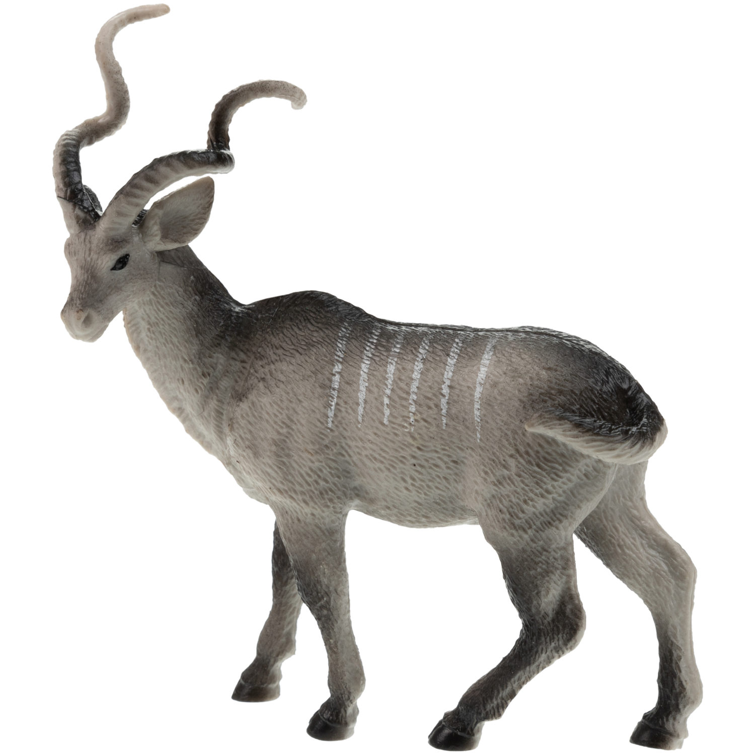 Игровой набор 1TOY "В мире животных", фигурки диких животных Африки: гиена, бык, страус, орикс, 5 шт., 17 см