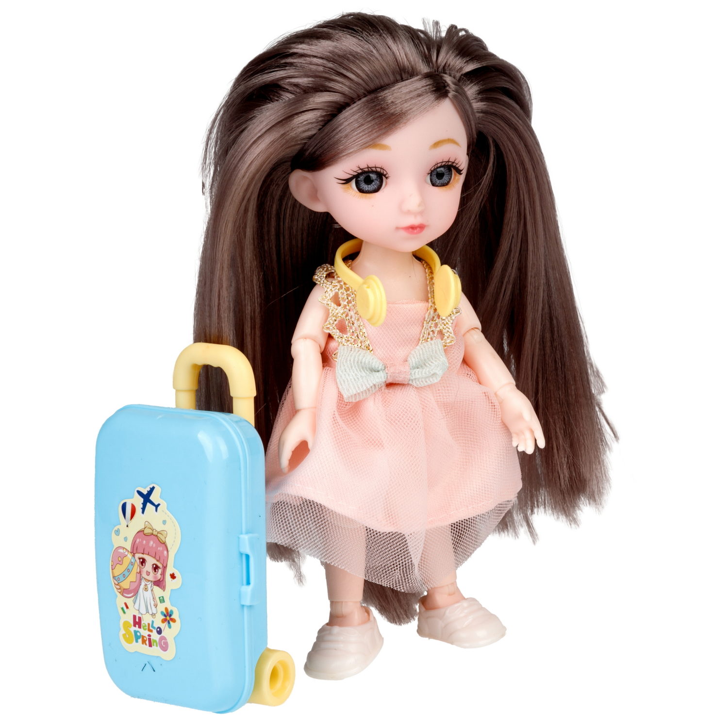 Alisa Kawaii mini, набор "Путешествие", кукла 15,2 см