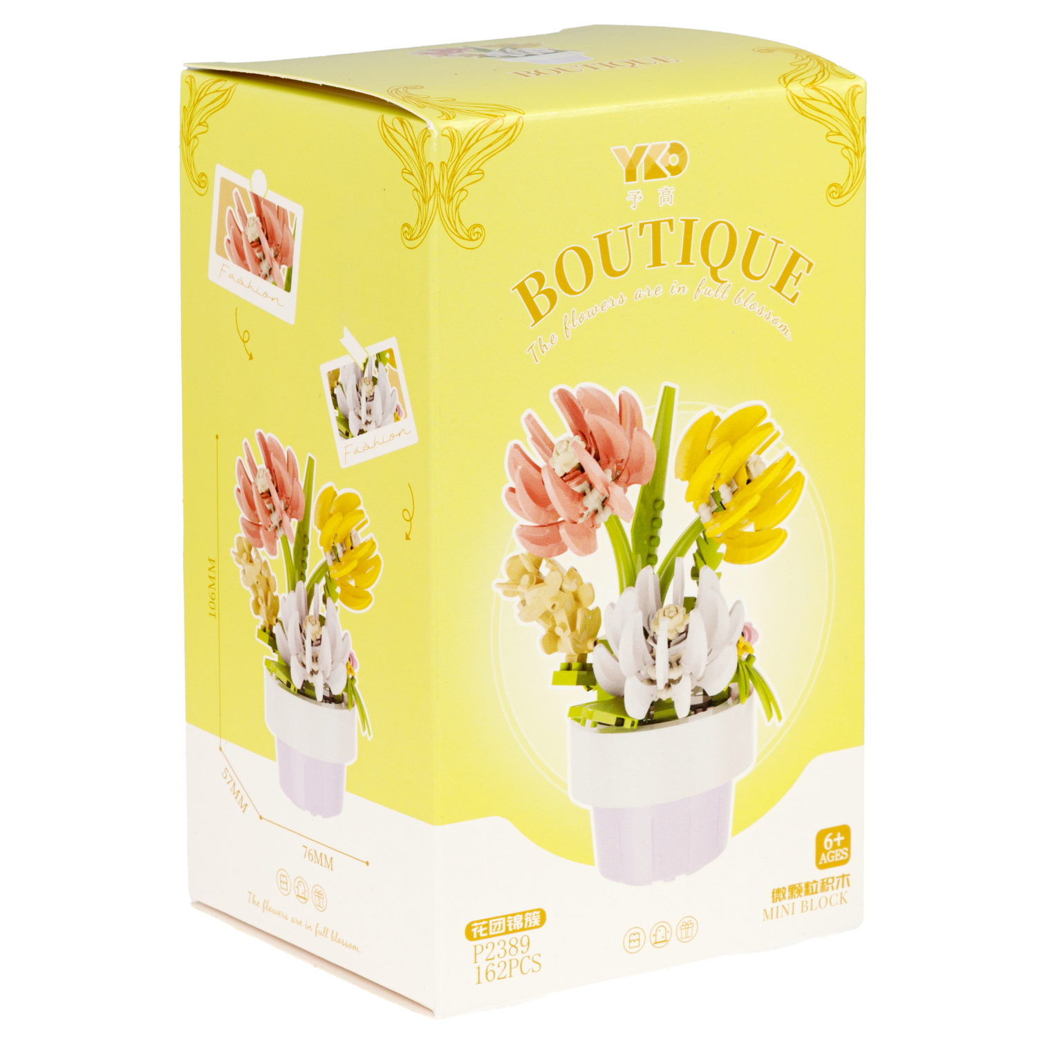 Конструктор 1TOY Blockformers "Цветы в горшках", 9 видов, от 138 до 223 деталей