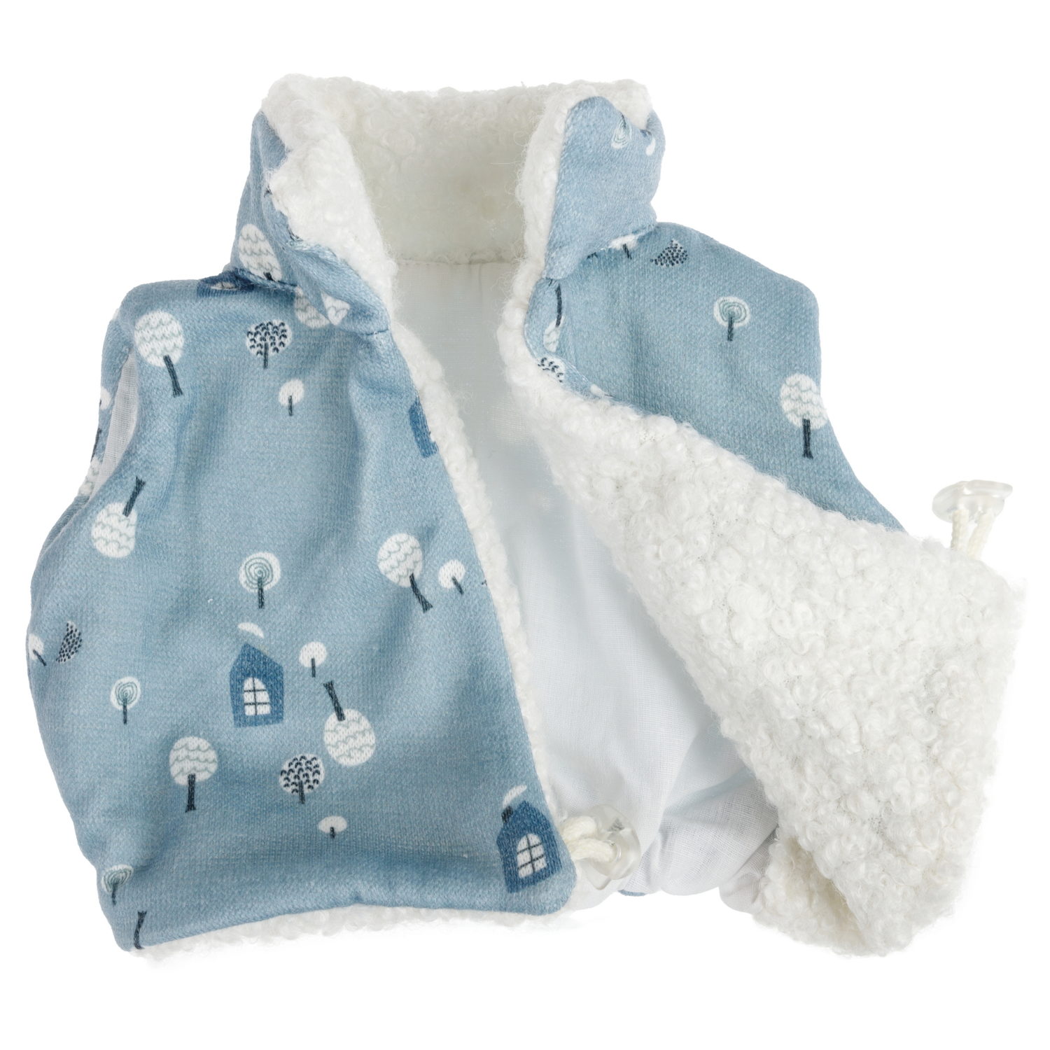 Arias Reborn Bruno новорожденный пупс мягкий 45 см., в голубой одежде, с соской, с одеялом,кор.