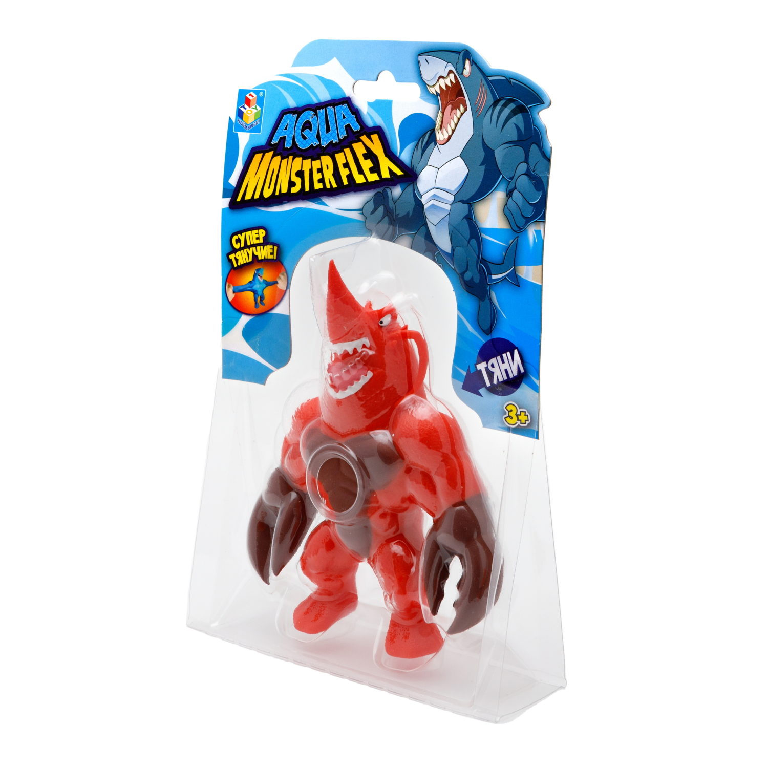 1Toy Игрушка для мальчика, тянучка монстр MONSTER FLEX AQUA, антистресс, 14 видов в ассортименте
