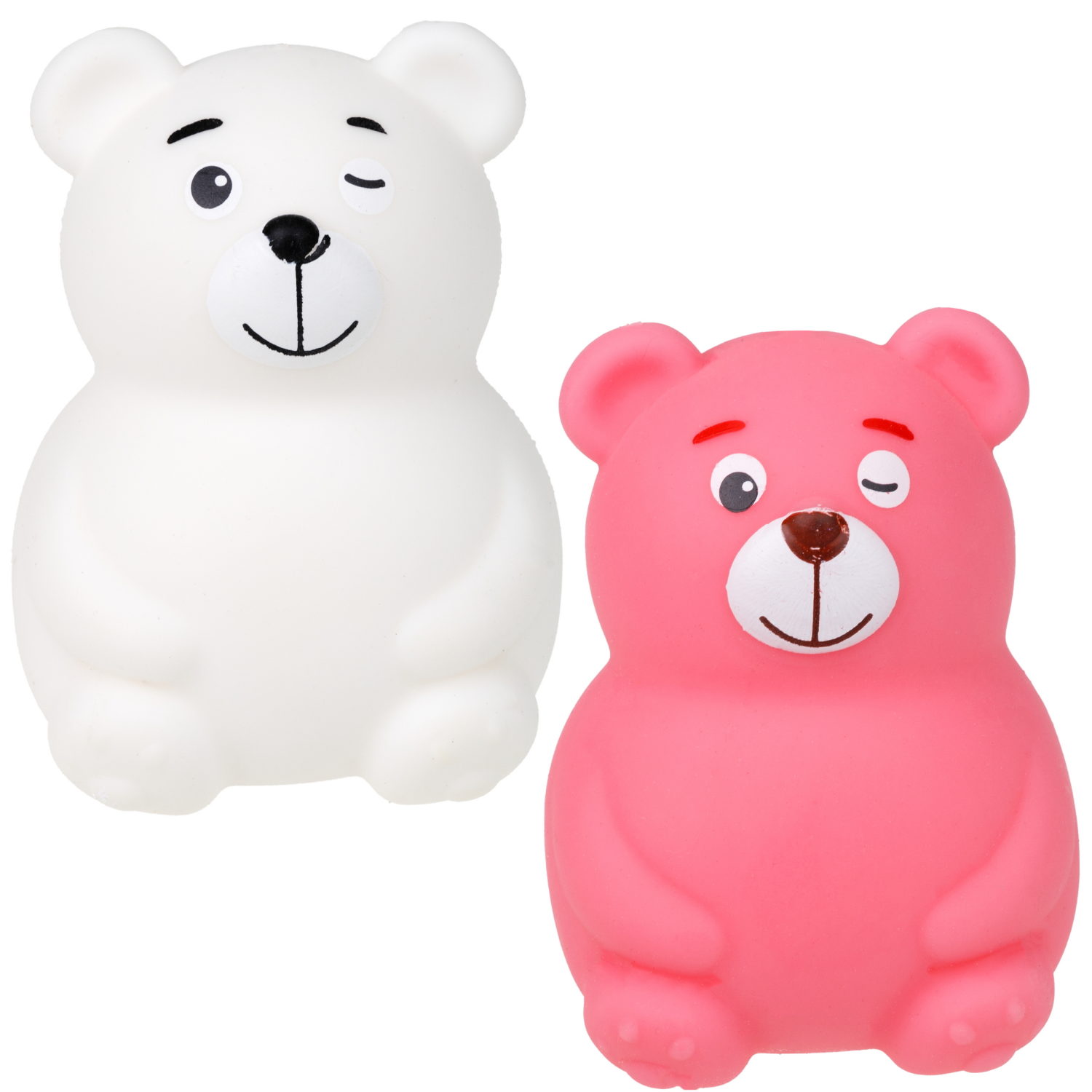 1toy Крутой замес, милый мишка подмигивает 2 цв. в асс, 9*6,5*5,5см, в кор., 12 шт.в дб.