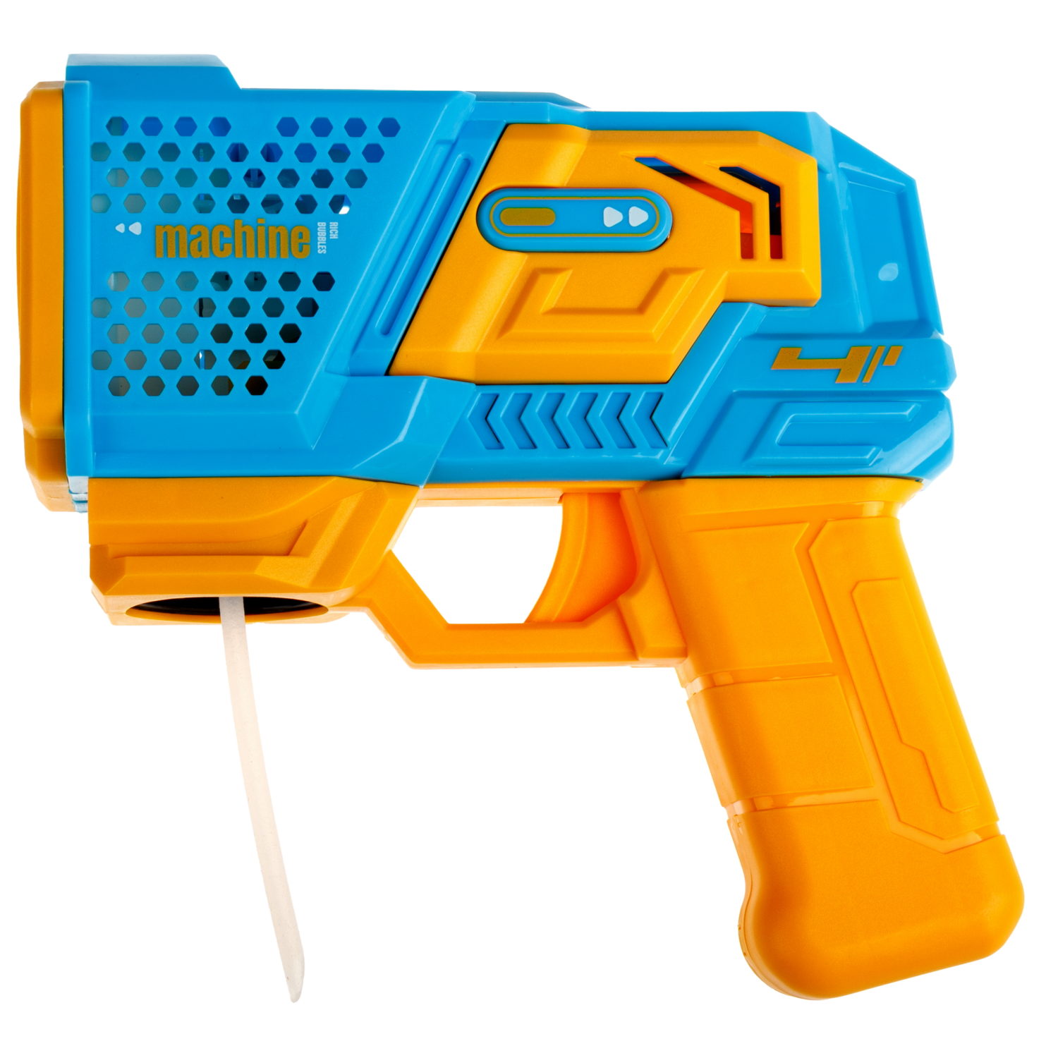 1toy Мы-шарики! игрушка для пуск. мыл. пуз. на бат. Бластер 15*16 см со свет эфф, 1* 90 мл, коробка, желт