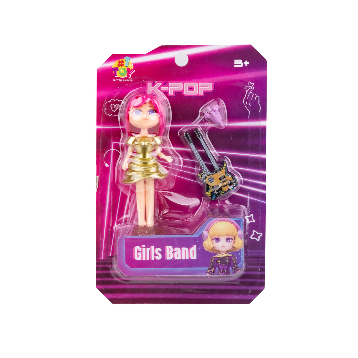 1TOY K-POP Girls band Кукла с муз.инструментом и аксессуарами, в асс.12 видов