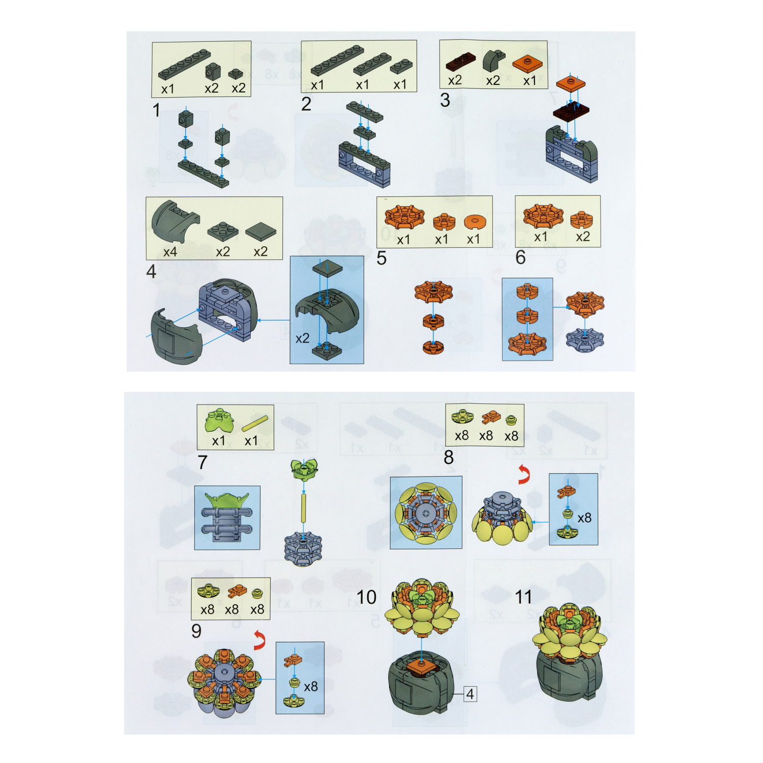 1TOY конструктор Blockformers "Цветы пустыни", 12 видов в ассортименте