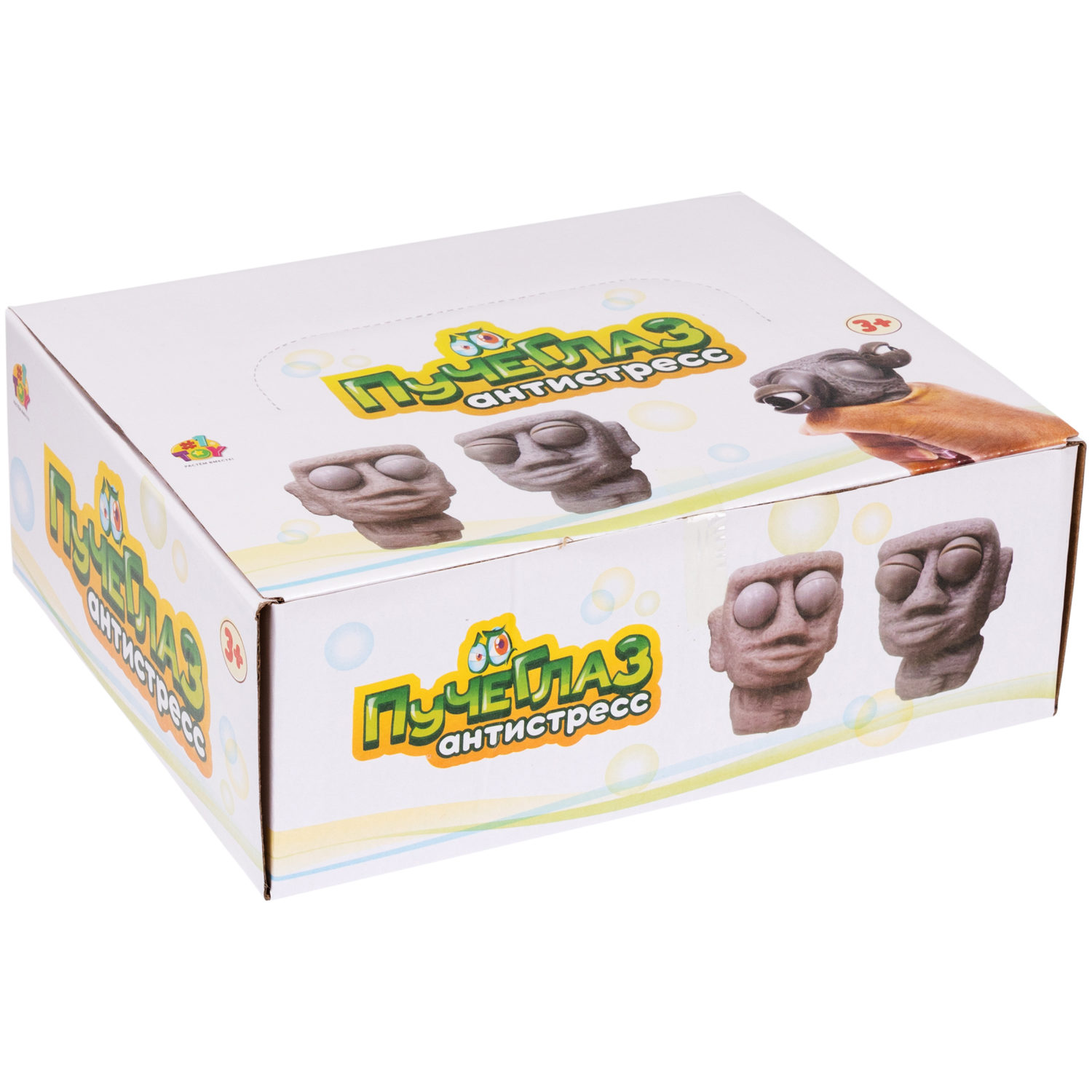 1toy Пучеглаз-антистресс "Истукан", 6,4х3,9х7,3 см
