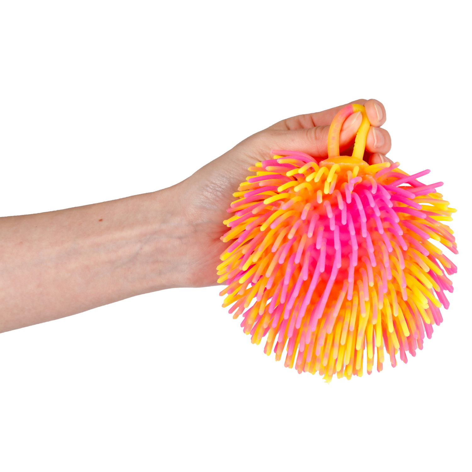 Игрушка-антистресс для рук 1toy Йо-Ёжики, шар 15 см, со светом, 4 цвета в ассортименте