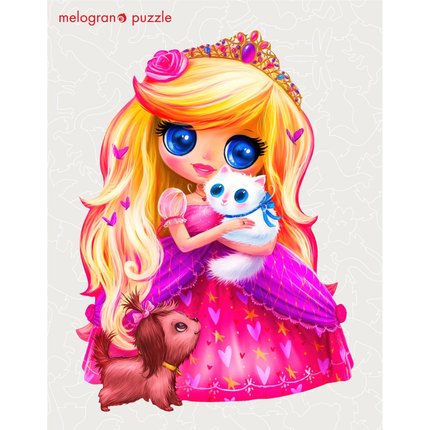 Деревянные пазлы Collection Animation Принцесса, 50 деталей