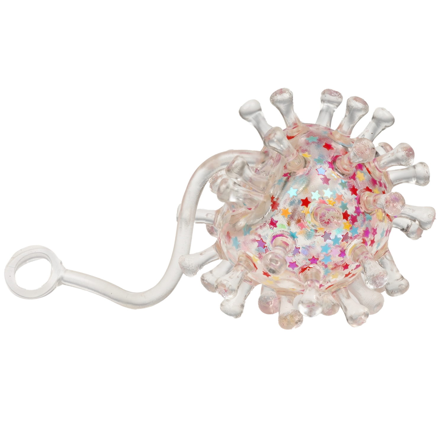 Игрушка ДУТИКИ 1TOY Вирус, прозрачный, максимальный размер 25 см, 3 вида в ассортименте