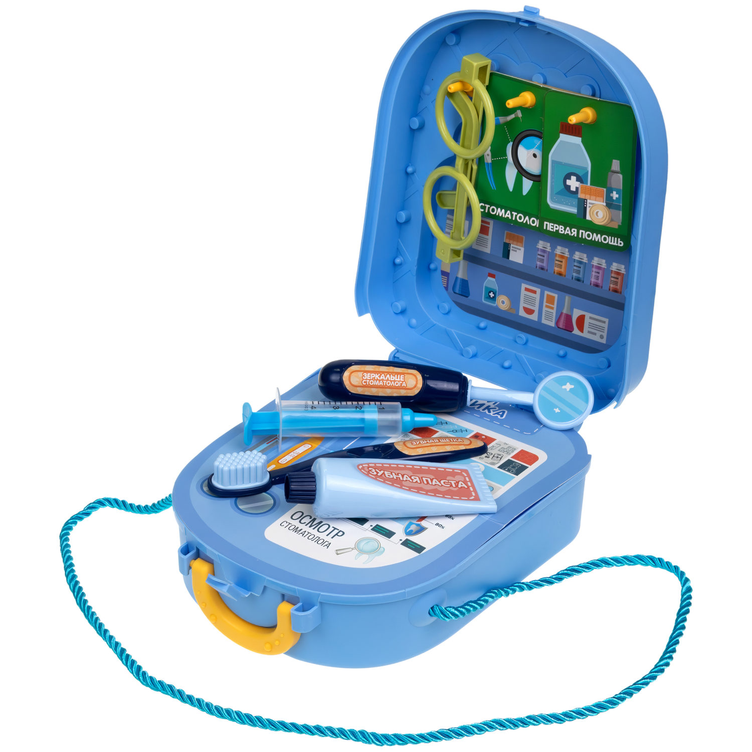 Игровой набор в рюкзачке 1TOY Профи Клиника, 11 предметов