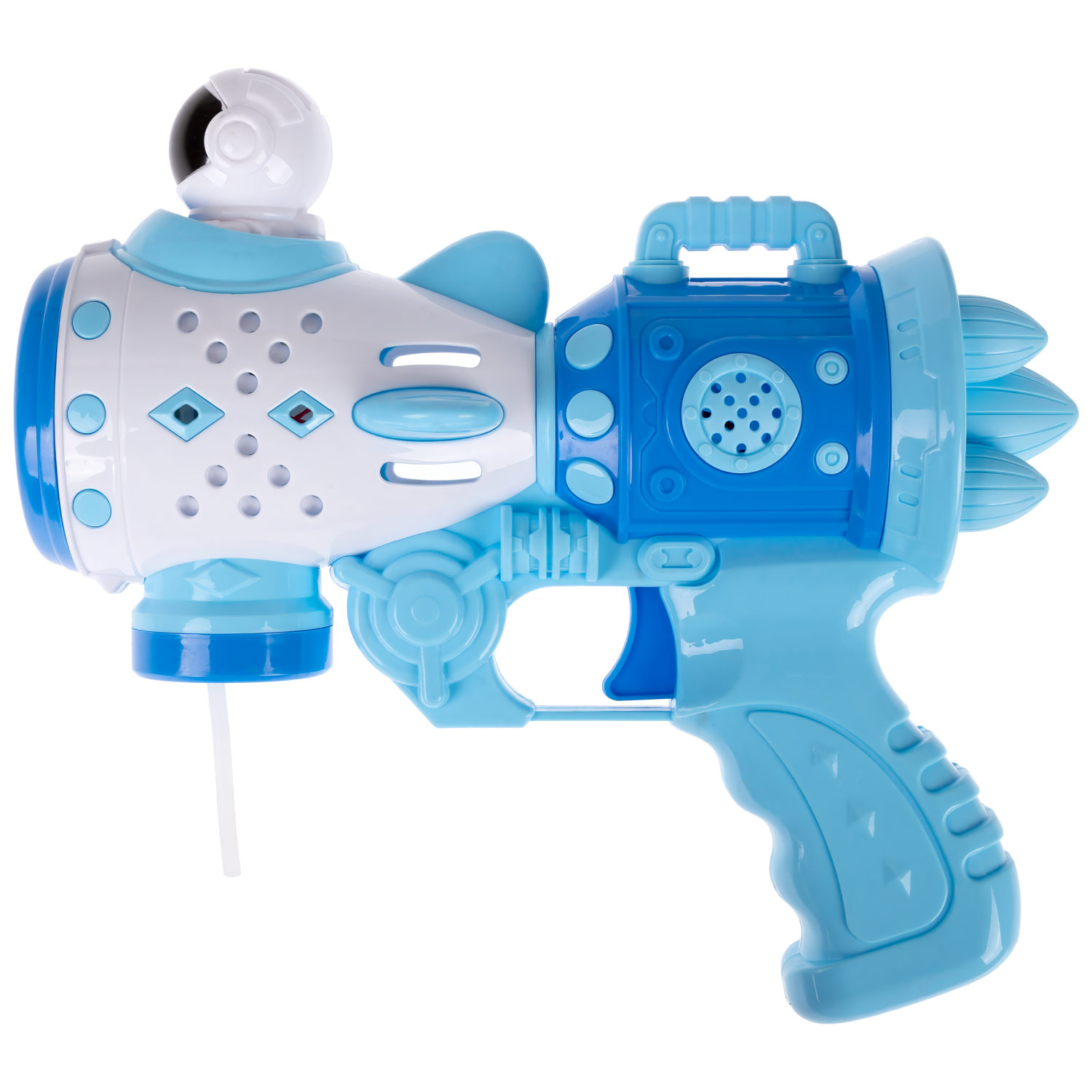 Пистолет для мыльных пузырей 1TOY Мы-шарики! Бластер космический со светом, 50 мл