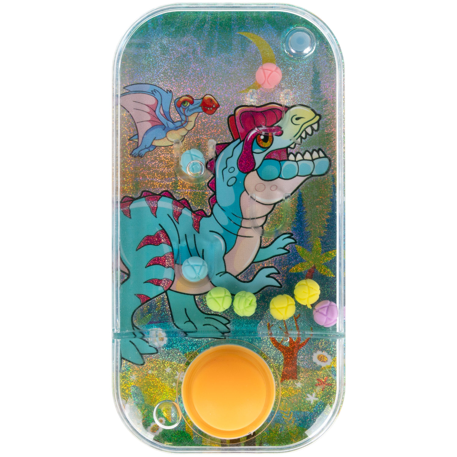 1TOY Игра с водой забрось мячики динозавры, 3 вида в ассортименте